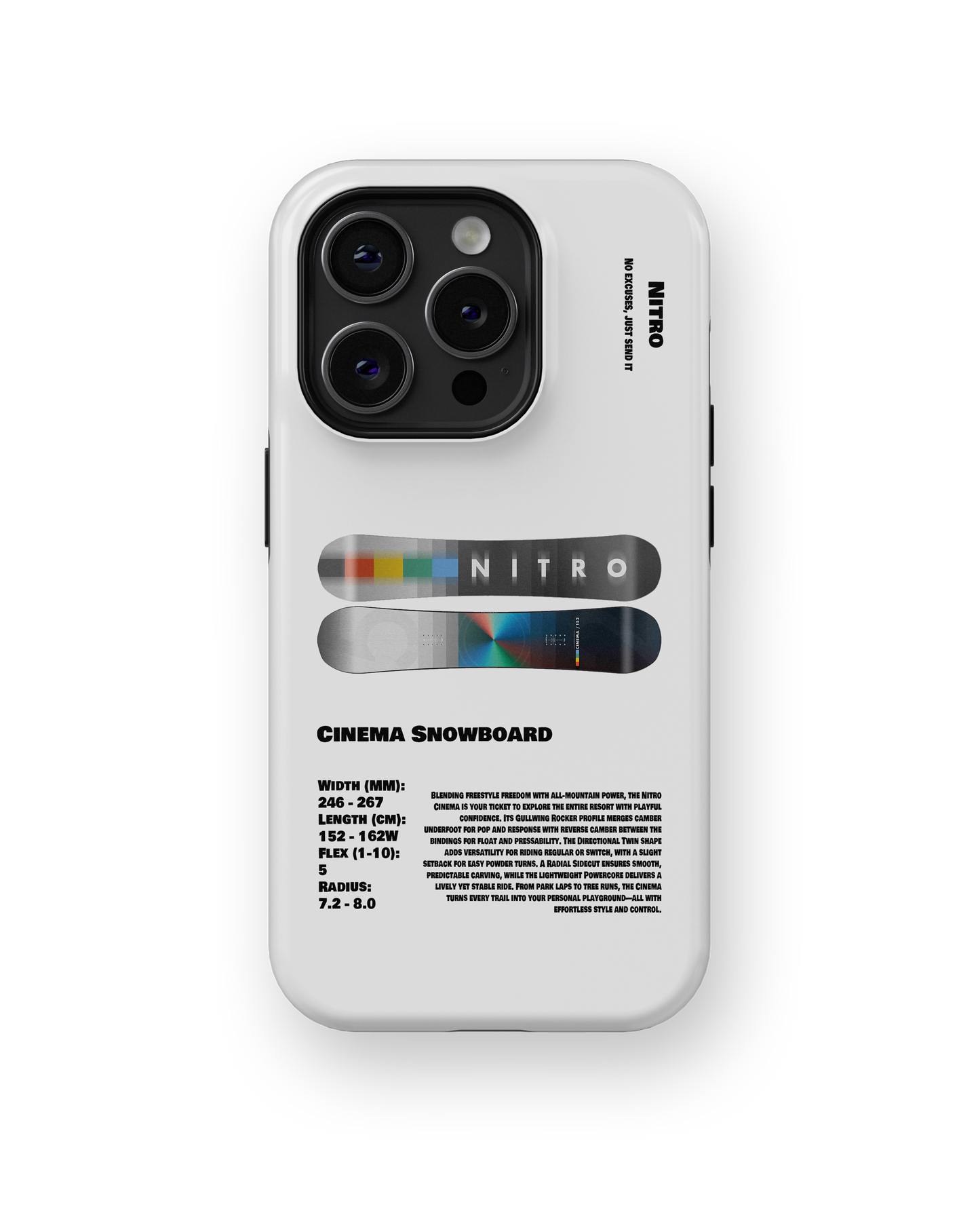 Nitro Cinema Snowboard Phone Case