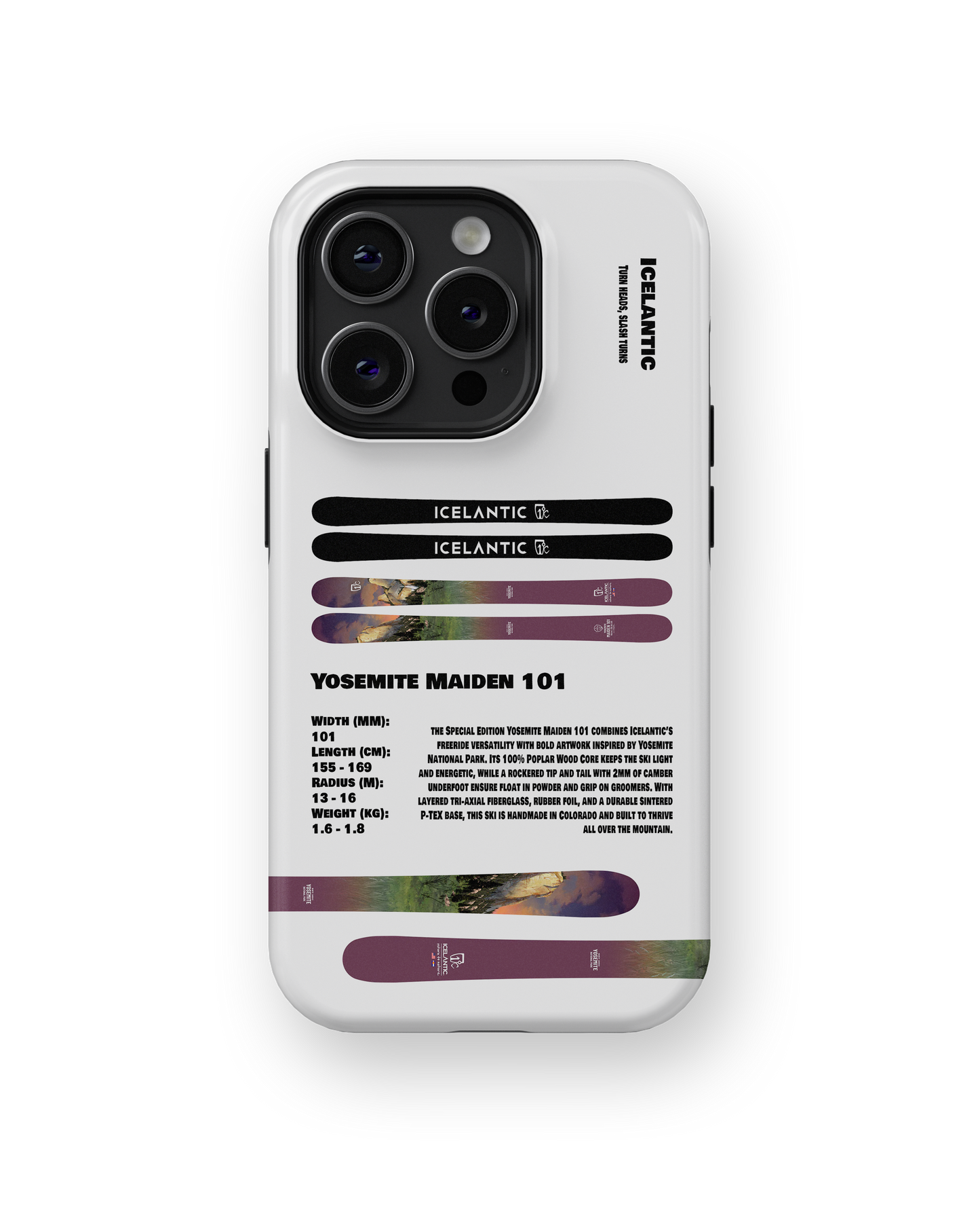Icelantic Yosemite Maiden 101 Ski Phone Case