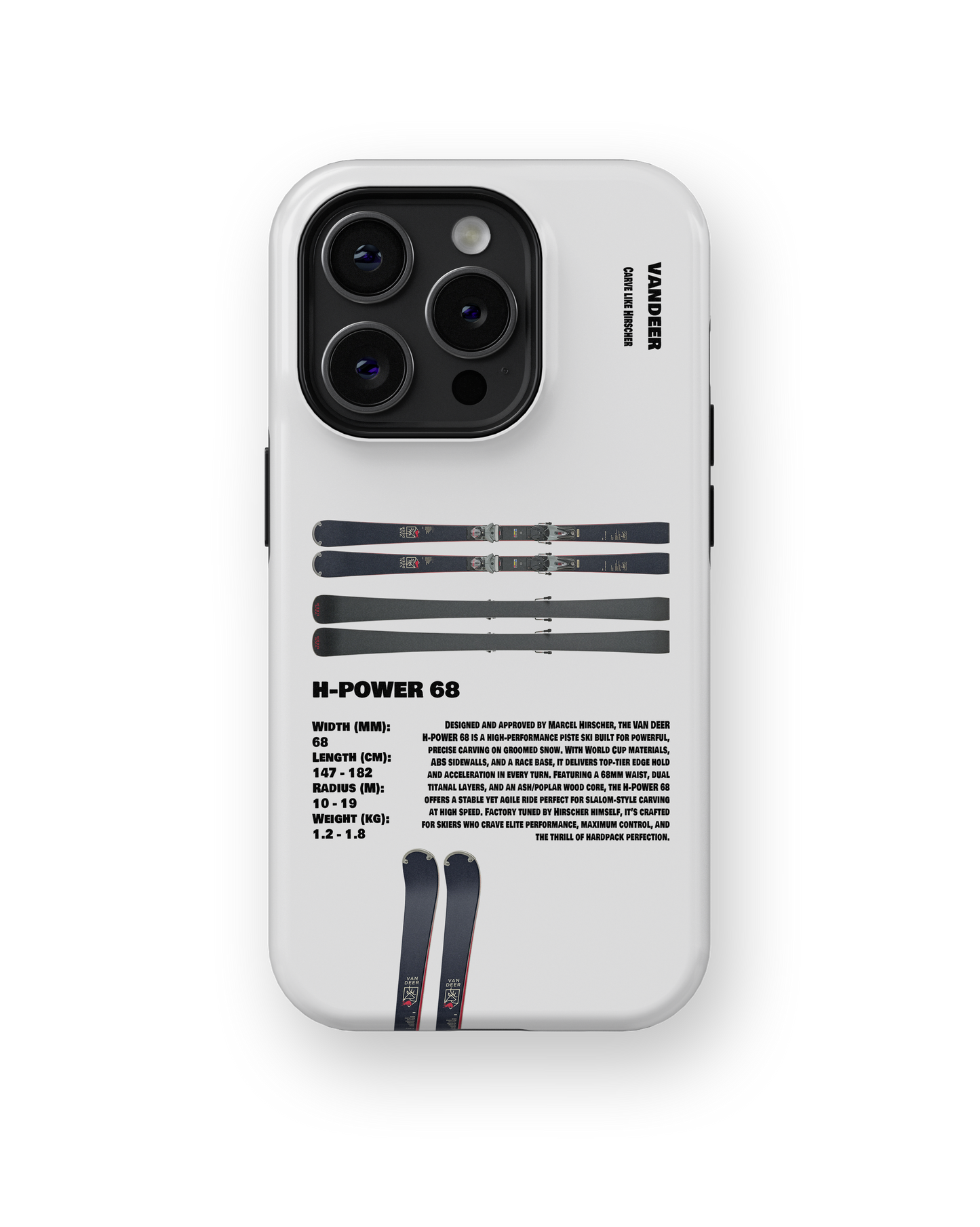 Van Deer H-POWER 68 Ski Phone Case