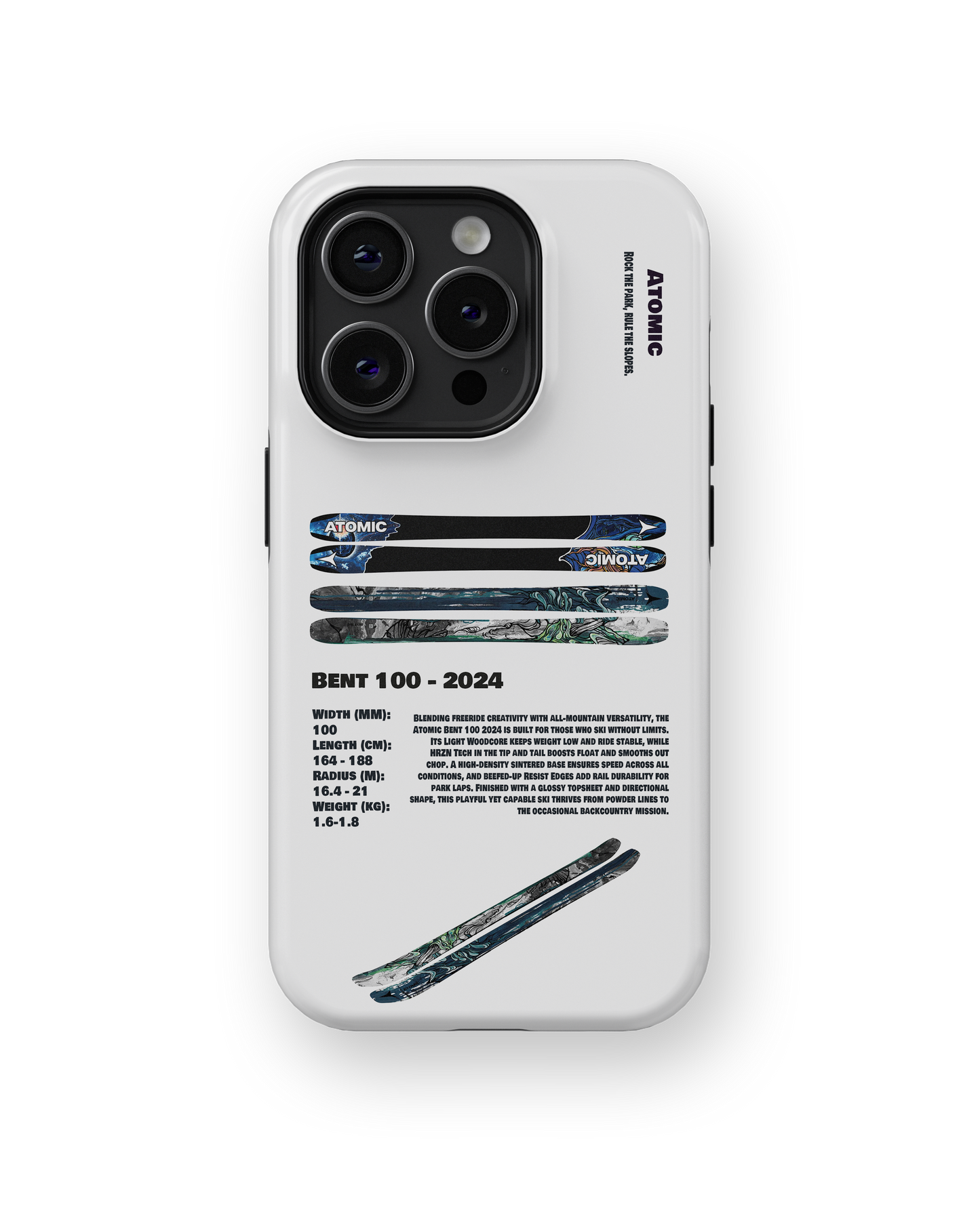 Atomic Bent 100 - 2024 Ski Phone Case