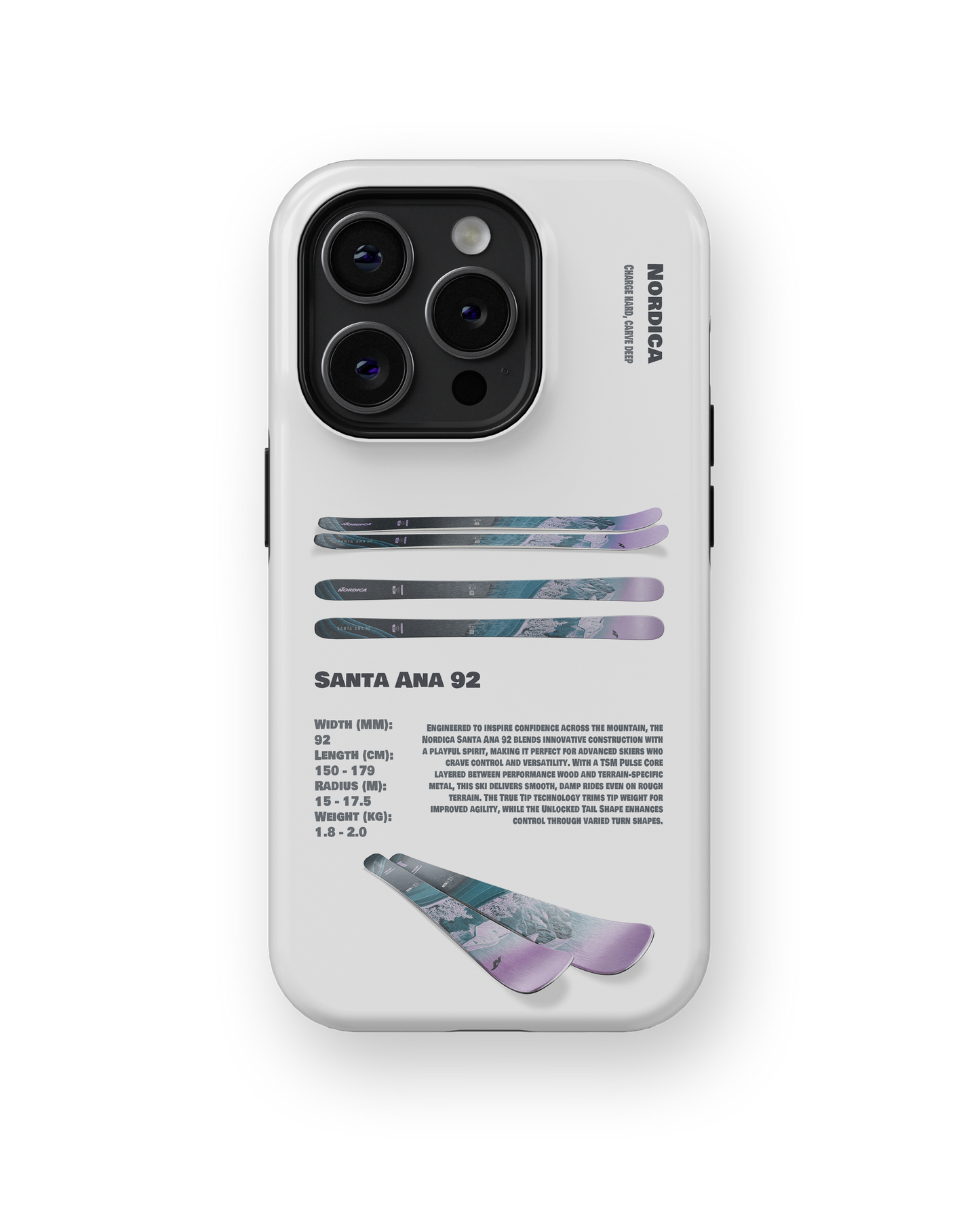Santa Ana 92 - Ski Phone Case