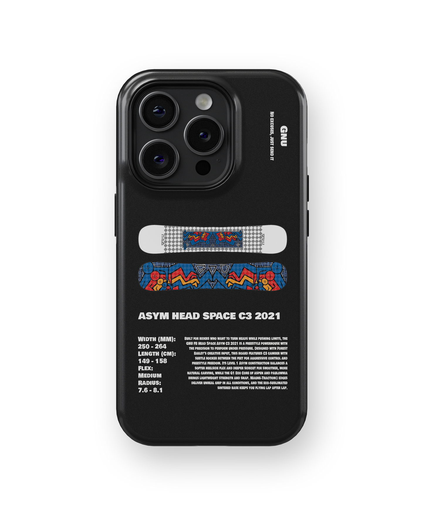M'S GNU ASYM HEAD SPACE C3 2021 Snowboard Phone Case