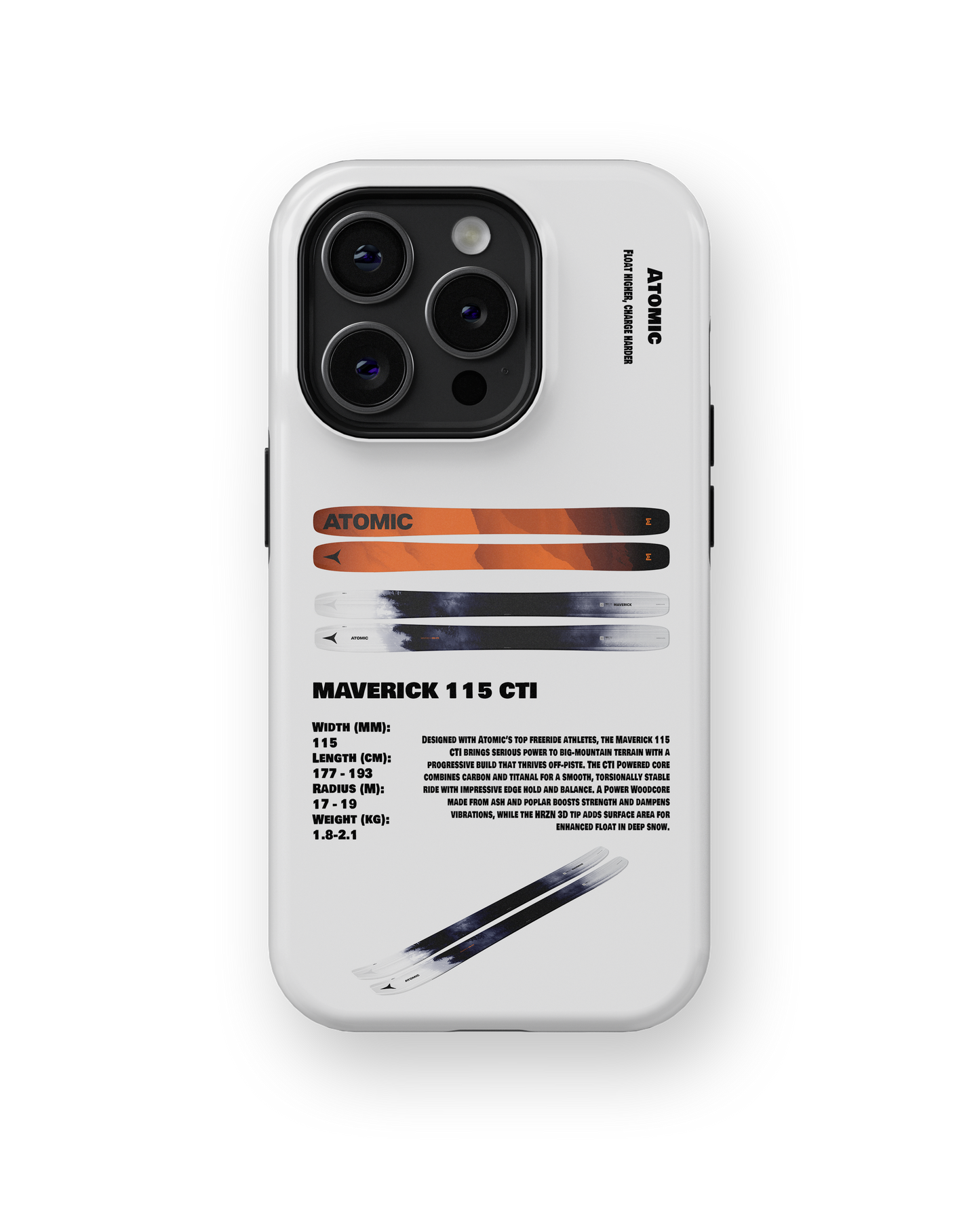 Atomic Maverick 115 CTI Ski Phone Case
