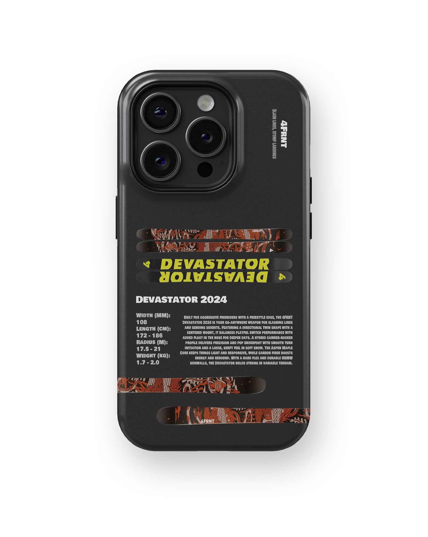 4Frnt Devastator 2024 Ski Phone Case