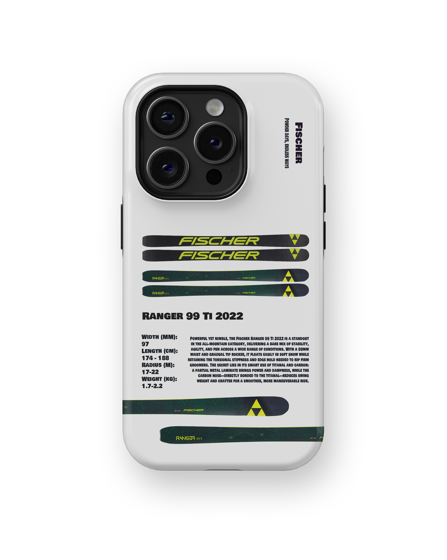 Fischer Ranger 99 Ti 2022 Ski Phone Case