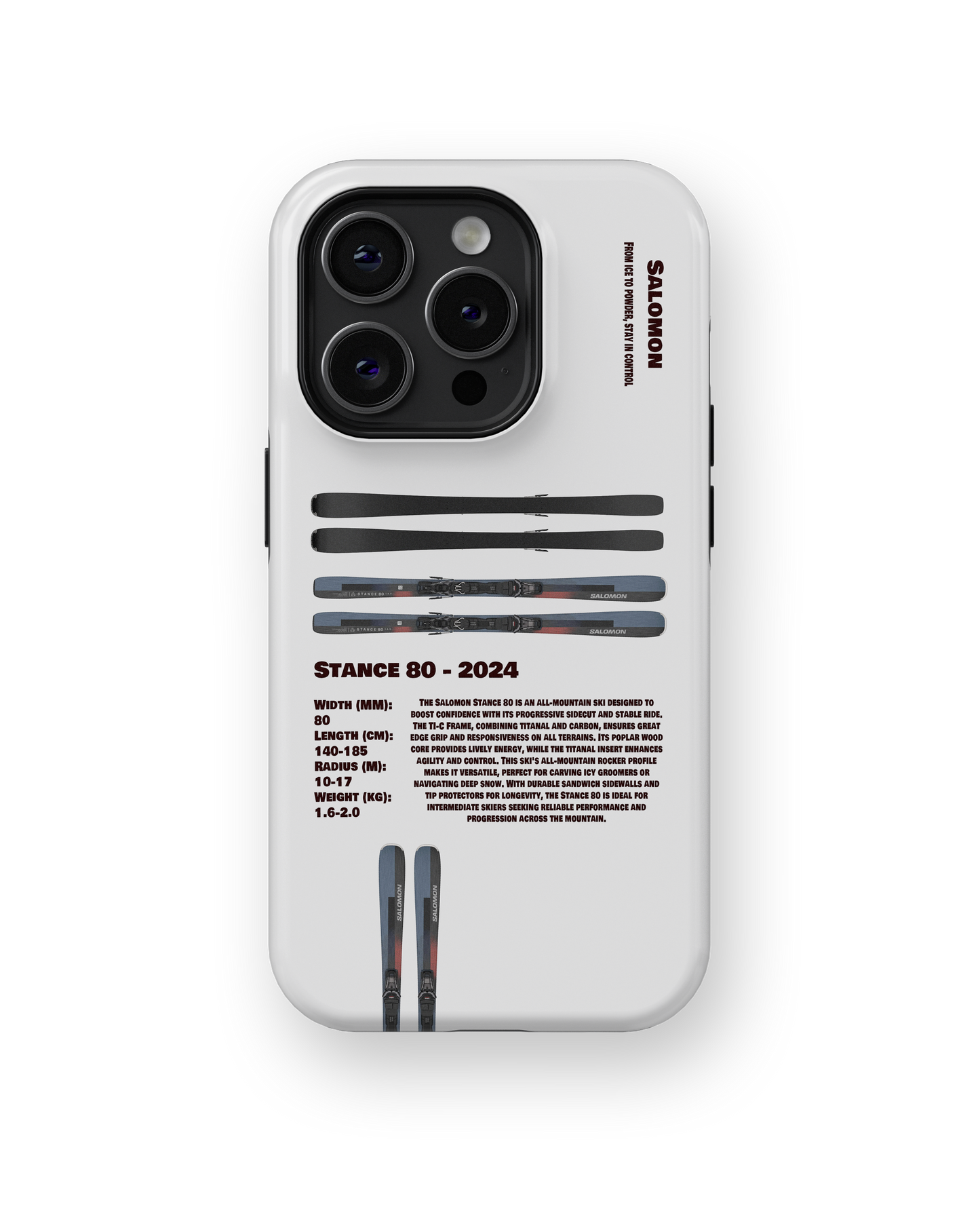 Salomon Stance 80 - 2024 Ski Phone Case