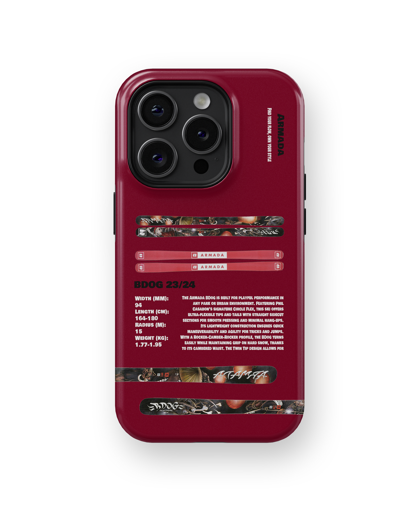 Armada BDogs 23/24 Ski Phone Case