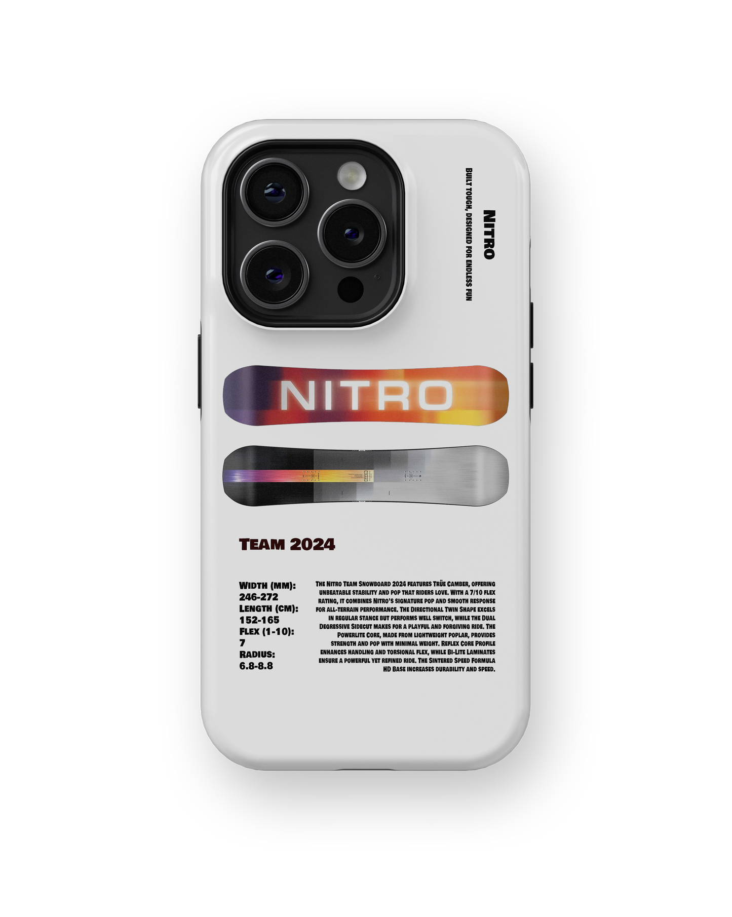 Nitro Team 2024 Snowboard Phone Case