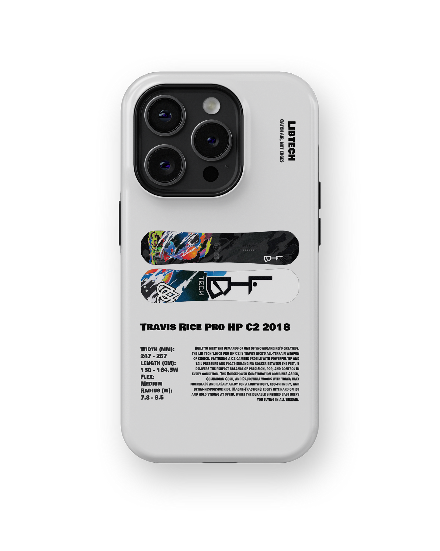 Lib Tech Travis Rice Pro HP C2 2018 Snowboard Phone Case