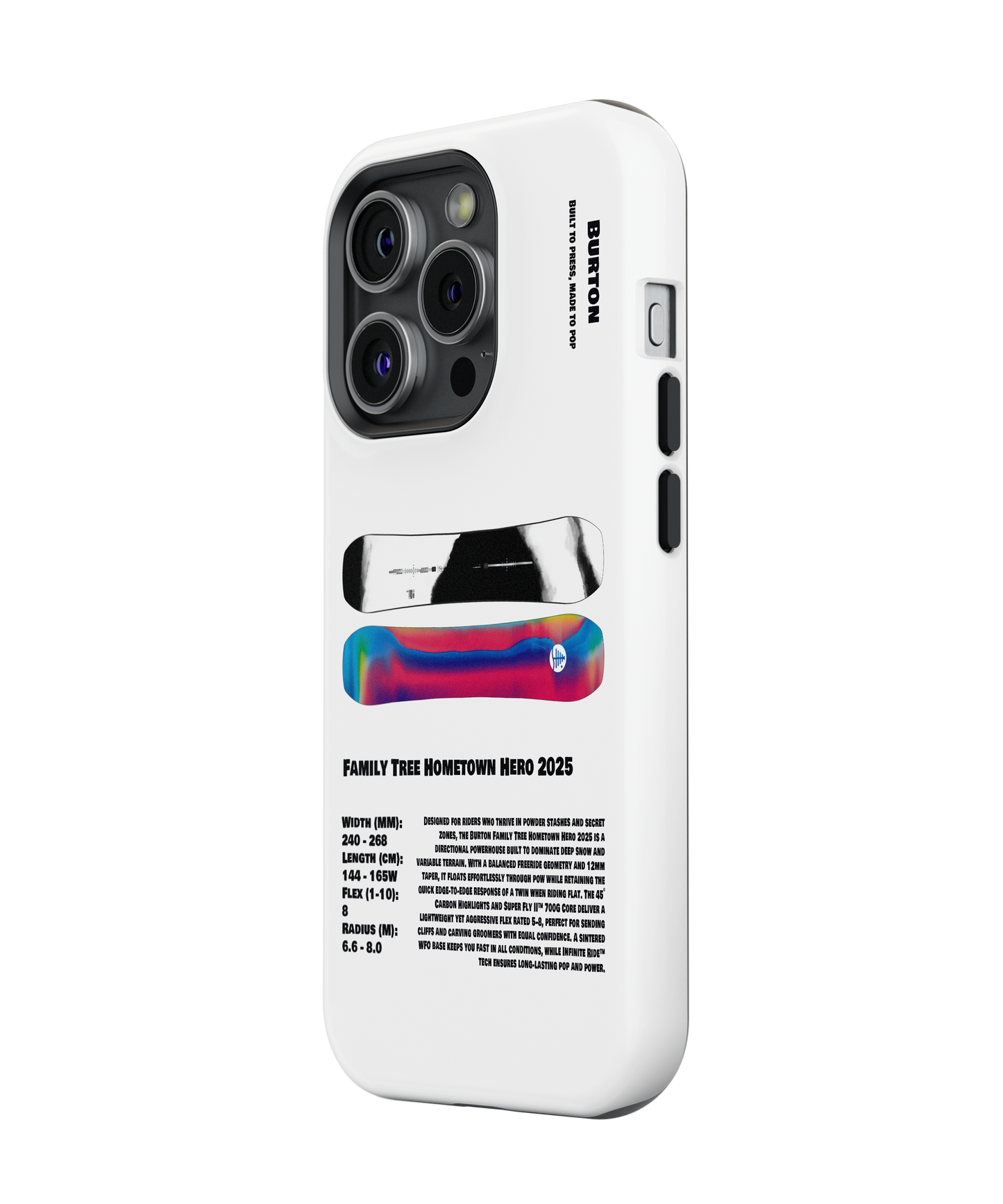 Burton Family Tree Hometown Hero 2025 Snowboard Phone Case