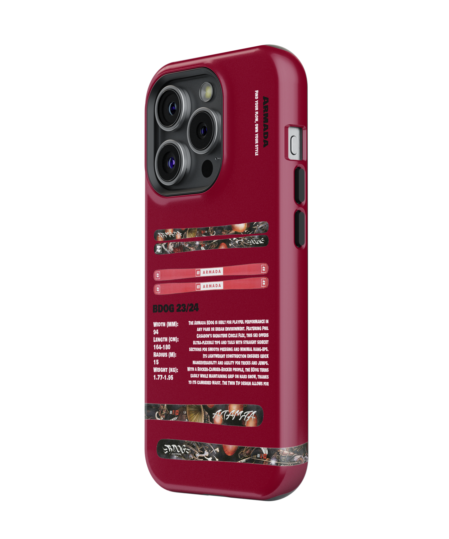 Armada BDogs 23/24 Ski Phone Case