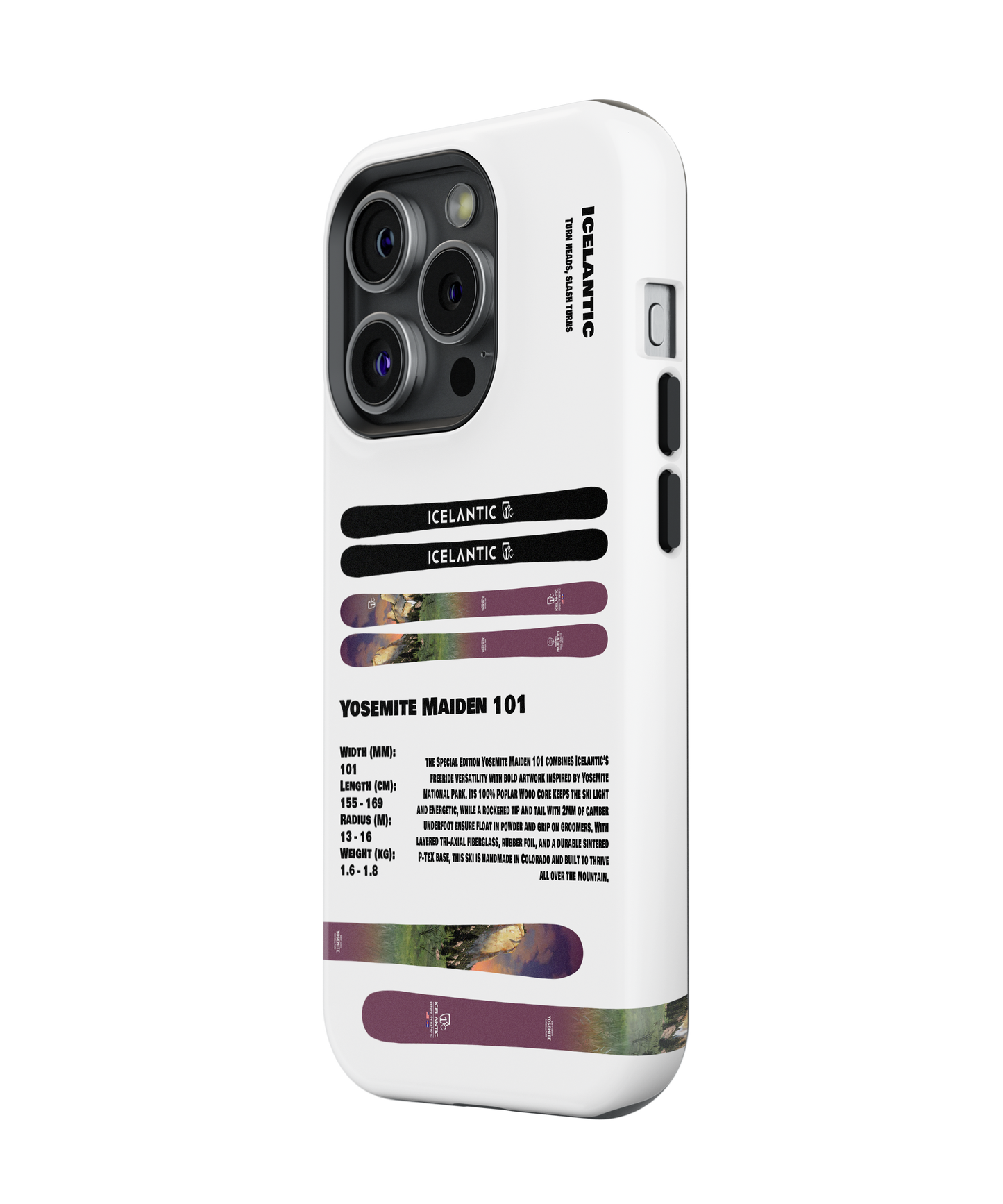 Icelantic Yosemite Maiden 101 Ski Phone Case