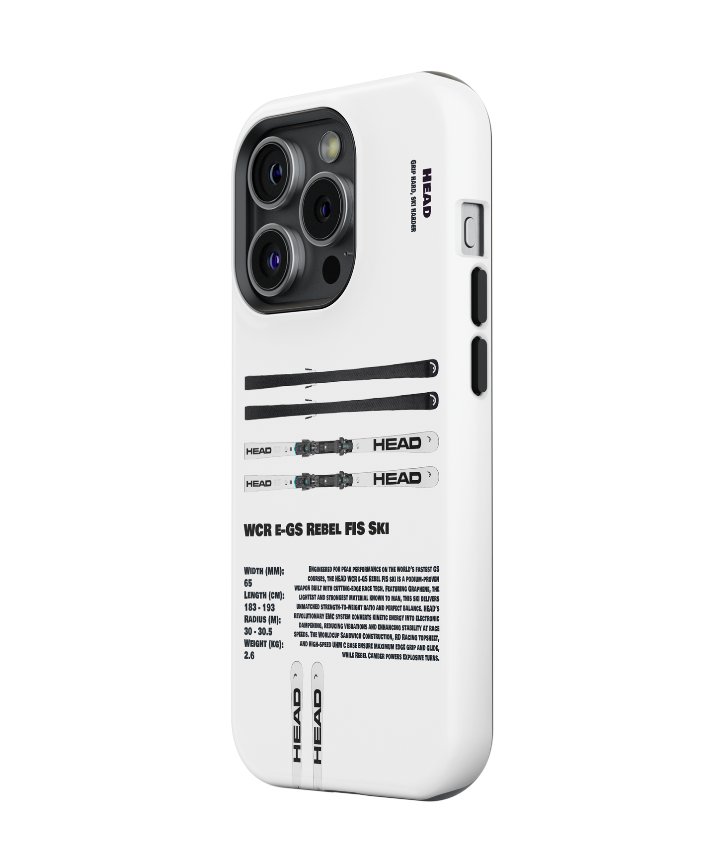 Head WCR e-GS Rebel FIS Ski Phone Case