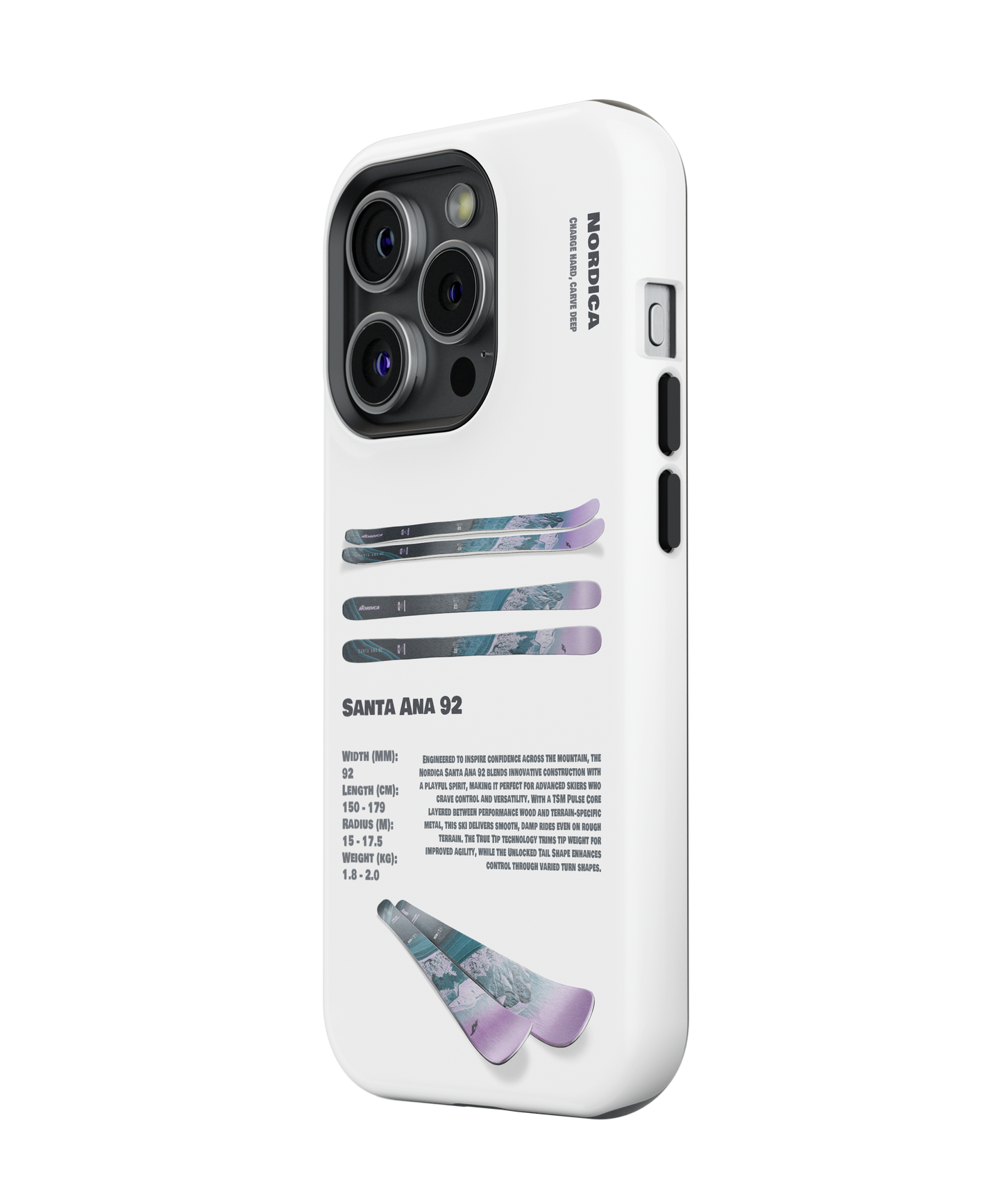 Santa Ana 92 - Ski Phone Case