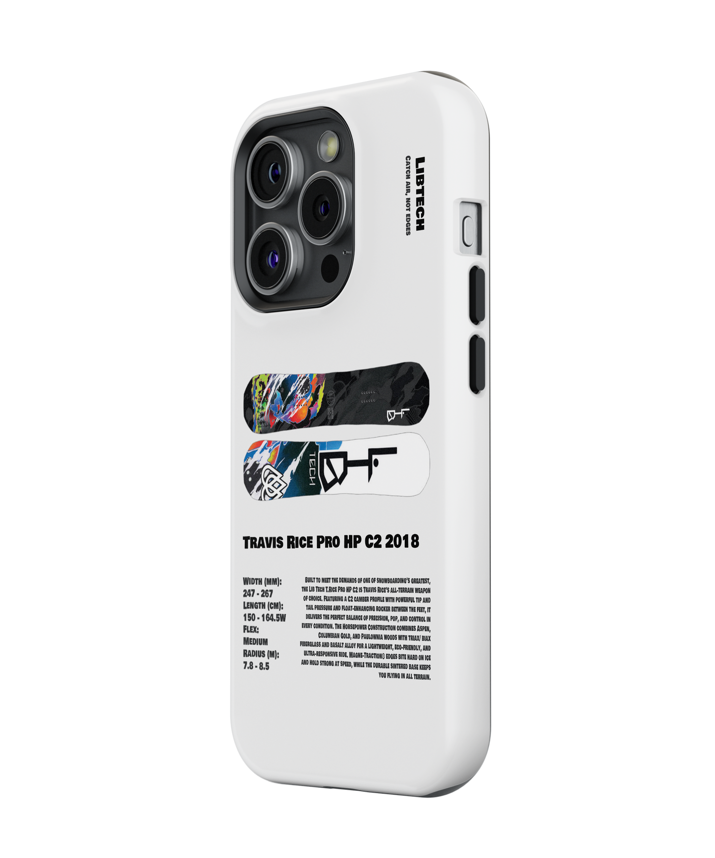 Lib Tech Travis Rice Pro HP C2 2018 Snowboard Phone Case