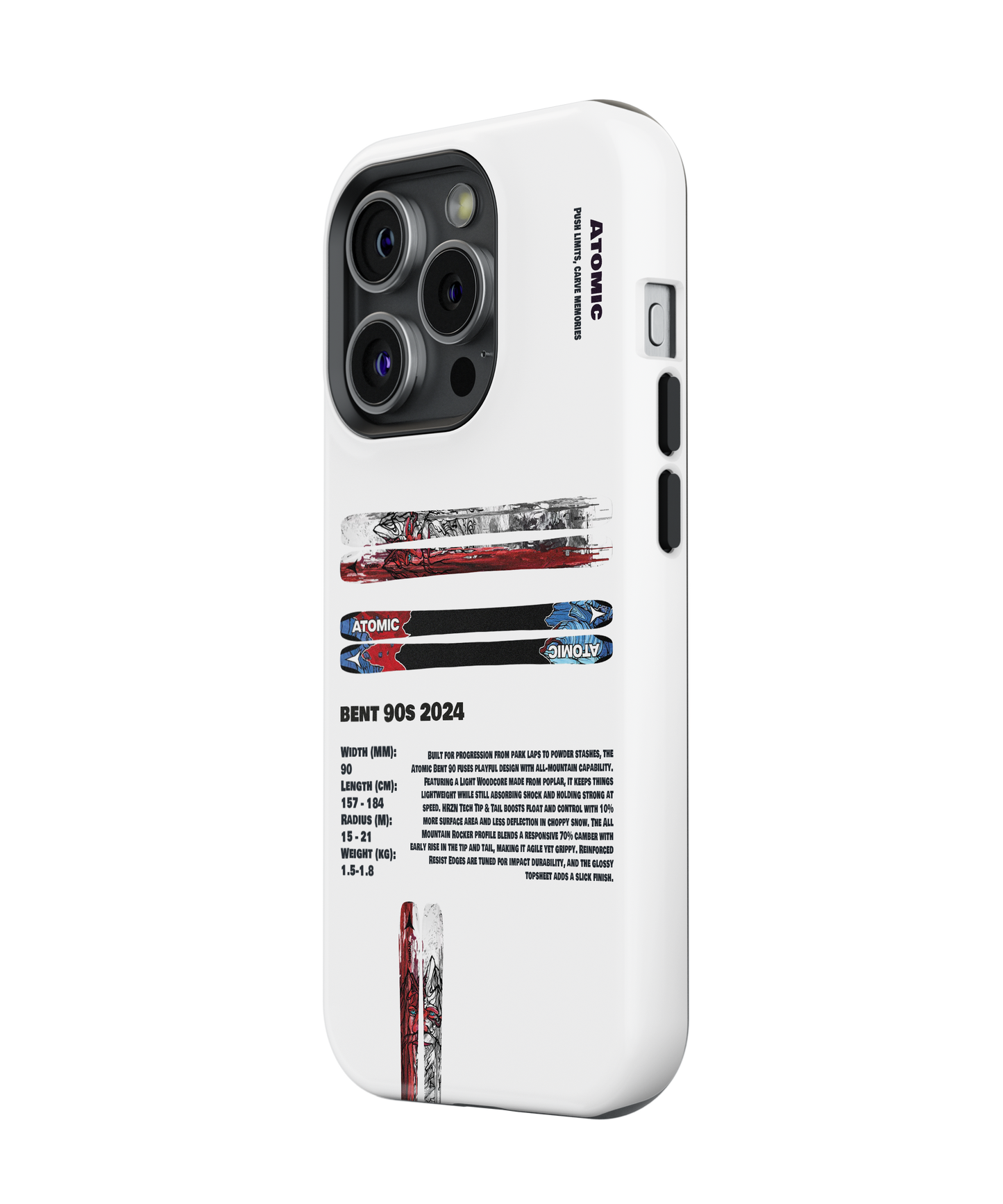 Atomic Bent 90s 2024 Ski Phone Case