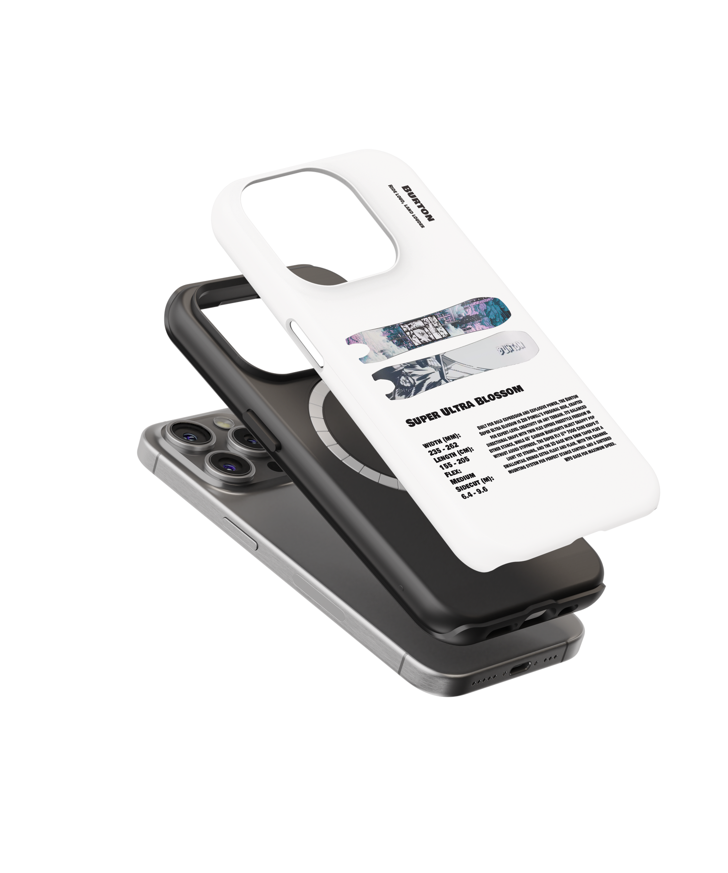 Burton Super Ultra Blossom Camber Snowboard Phone Case