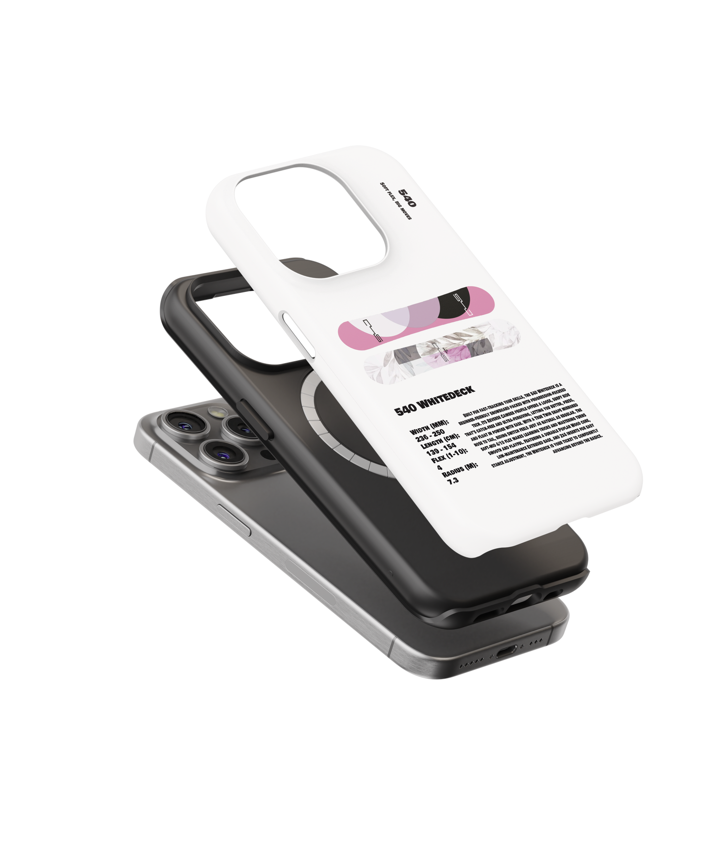 540 Whitedeck Snowboard Phone Case