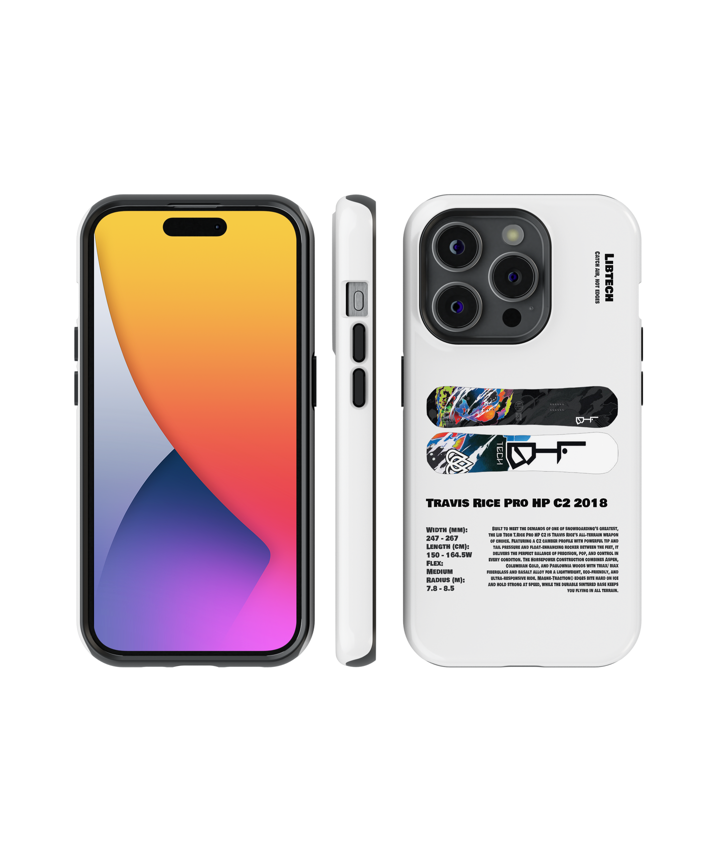 Lib Tech Travis Rice Pro HP C2 2018 Snowboard Phone Case