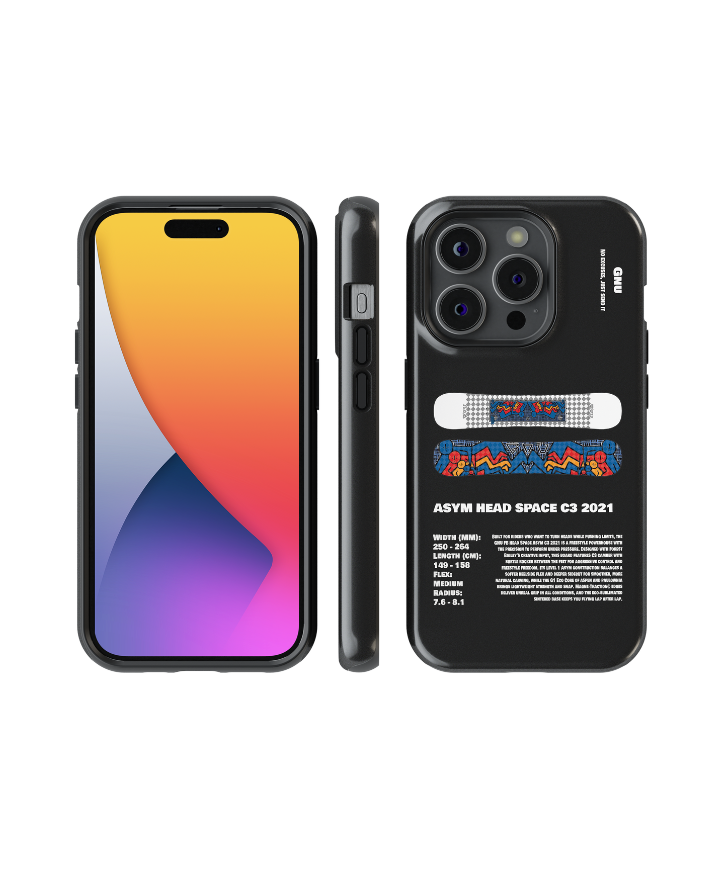 M'S GNU ASYM HEAD SPACE C3 2021 Snowboard Phone Case