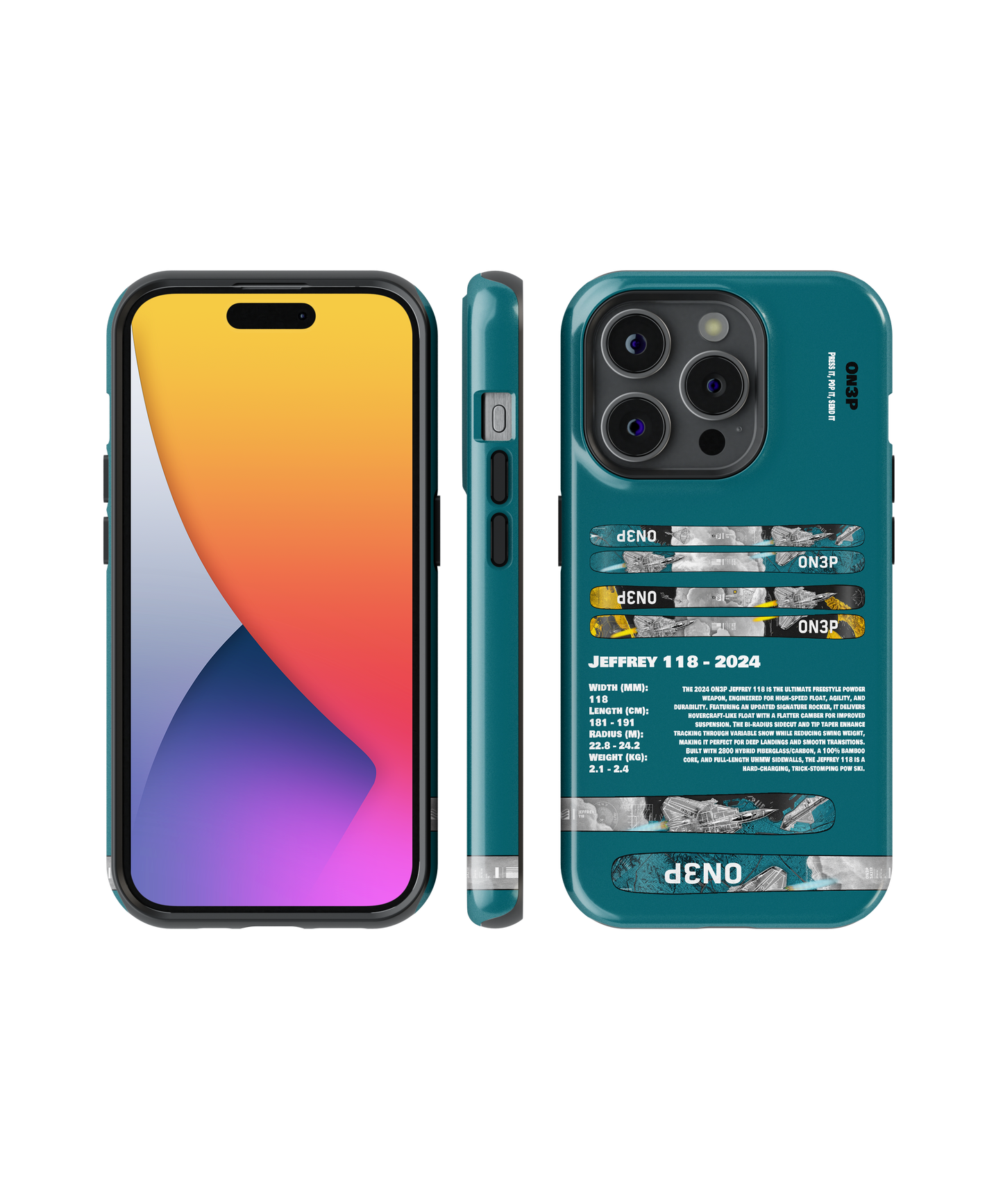On3p Jeffrey 118 - 2024 Ski Phone Case
