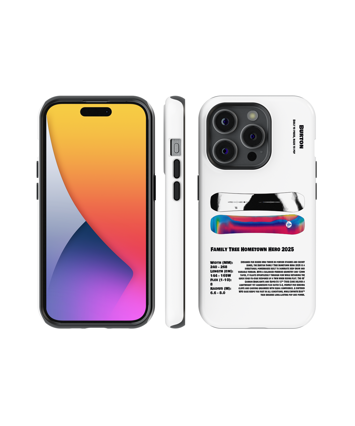 Burton Family Tree Hometown Hero 2025 Snowboard Phone Case