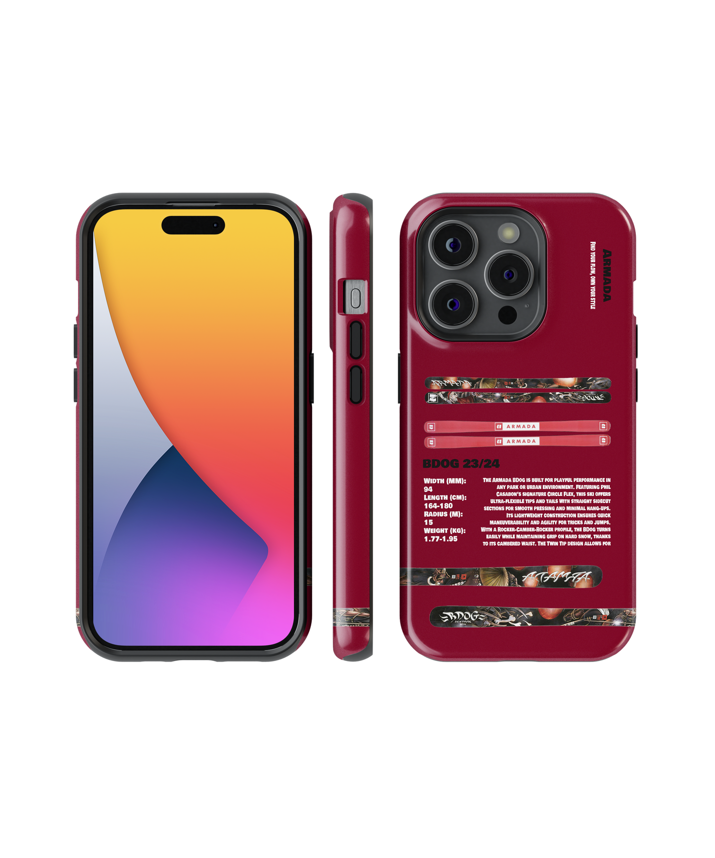 Armada BDogs 23/24 Ski Phone Case
