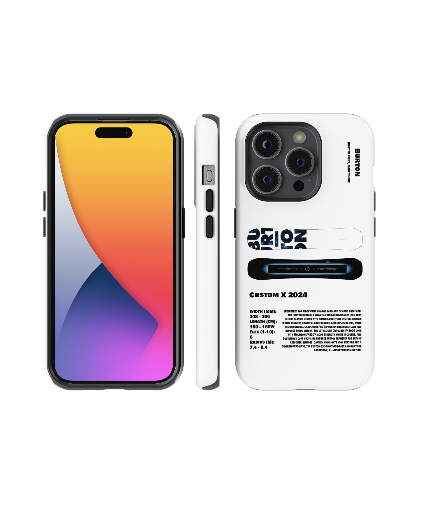 Burton Custom X 2024 Snowboard Phone Case