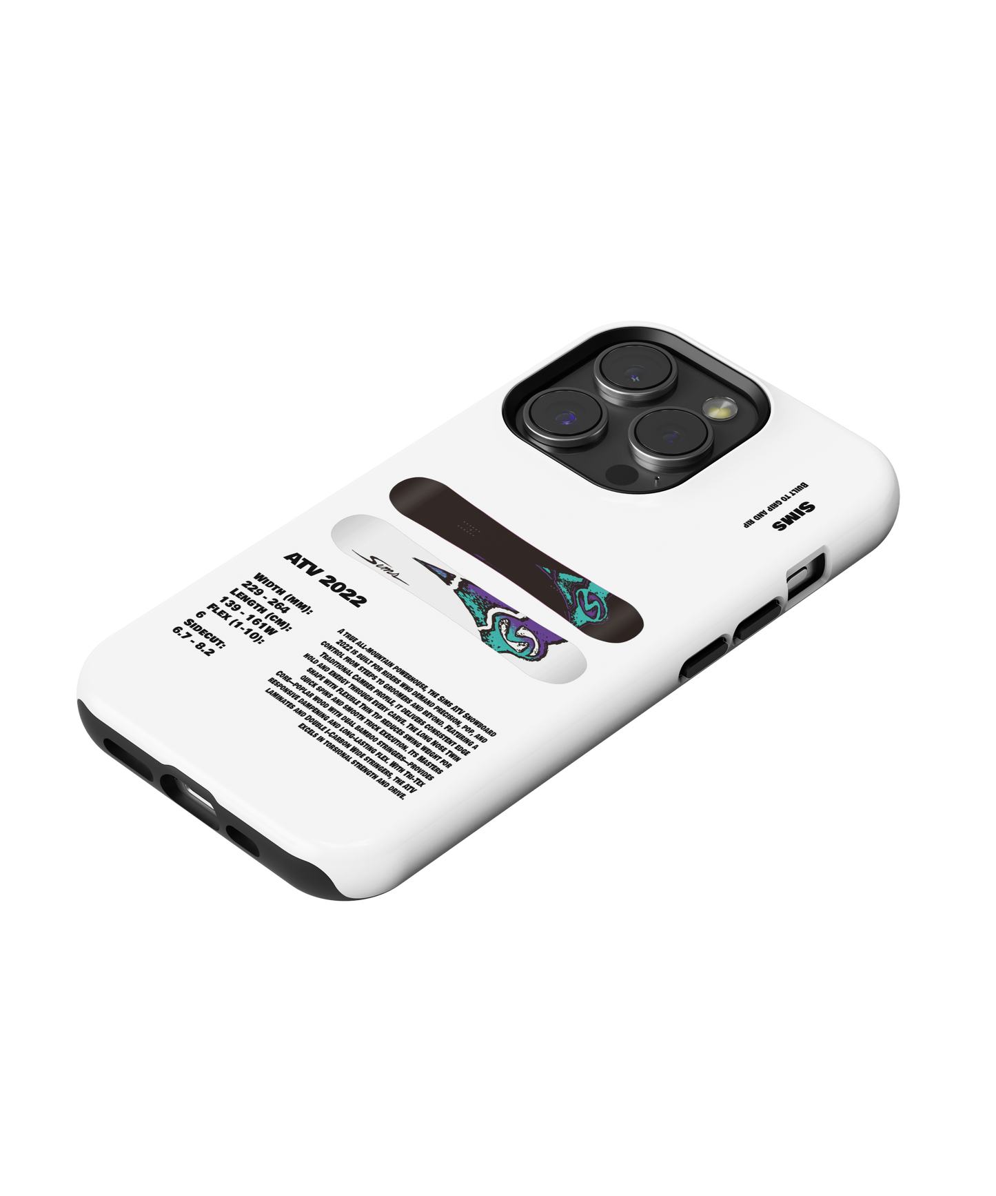 Sims ATV 2022 Snowboard Phone Case