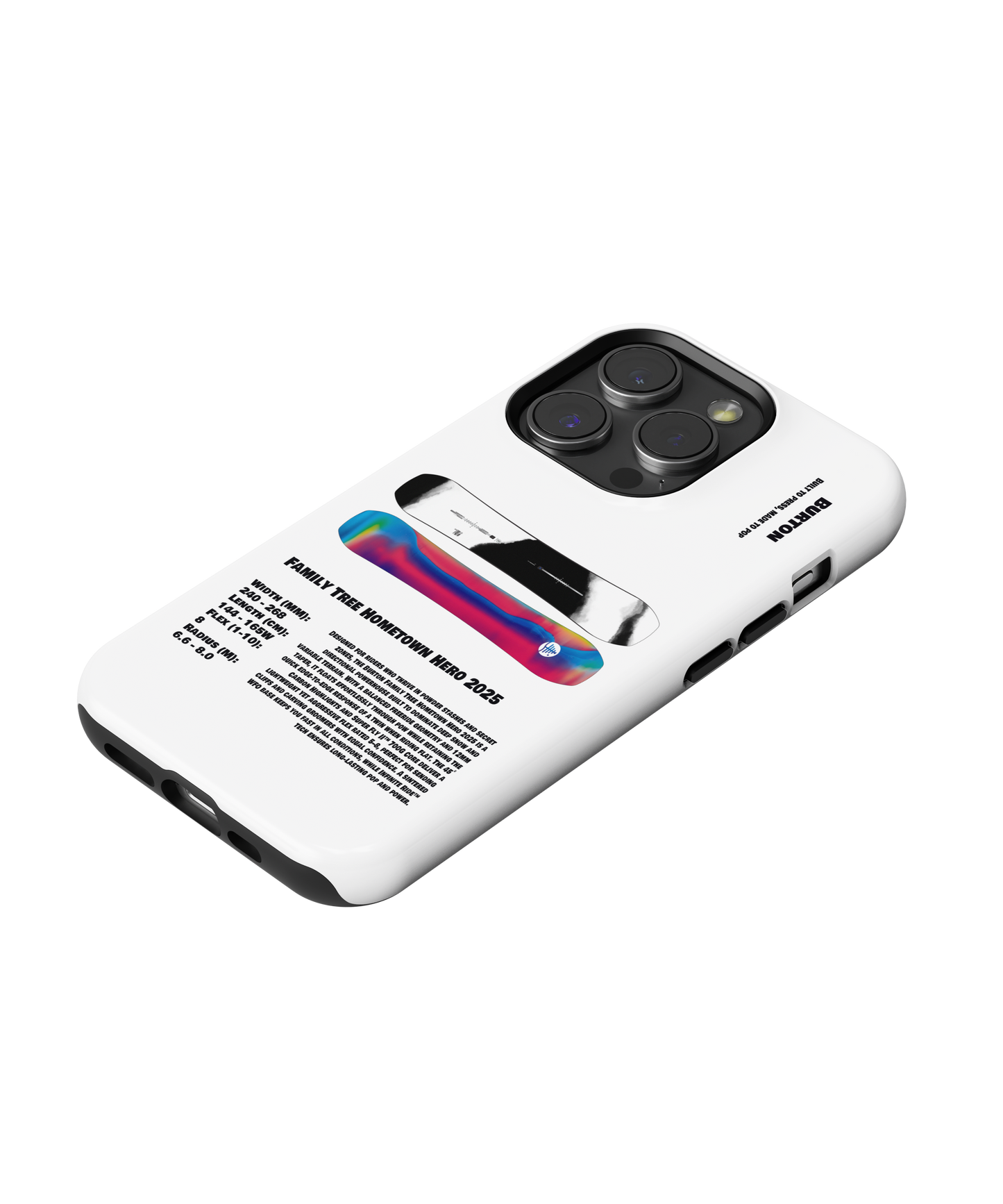 Burton Family Tree Hometown Hero 2025 Snowboard Phone Case