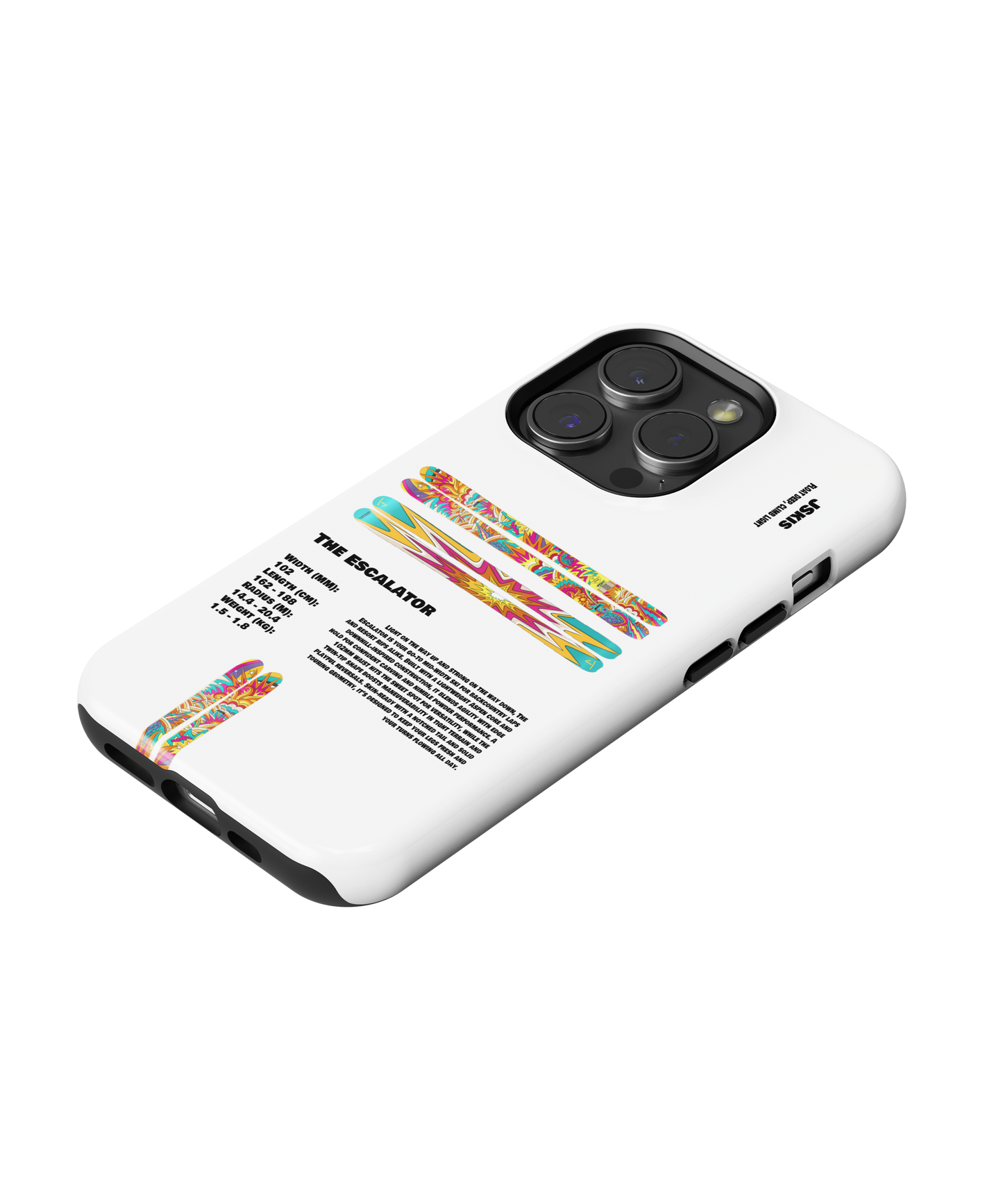 J Skis The Escalator Ski Phone Case