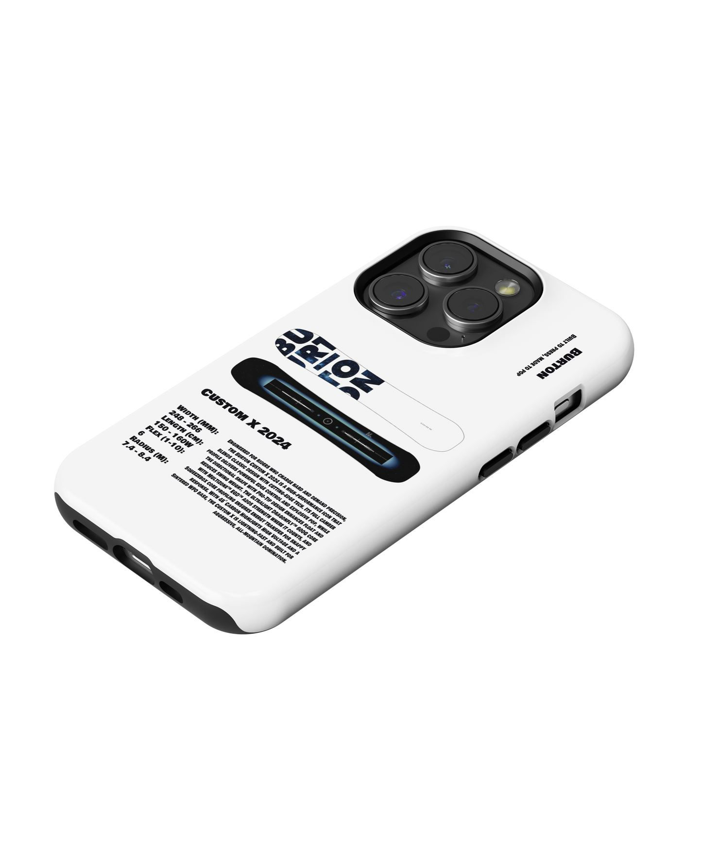 Burton Custom X 2024 Snowboard Phone Case