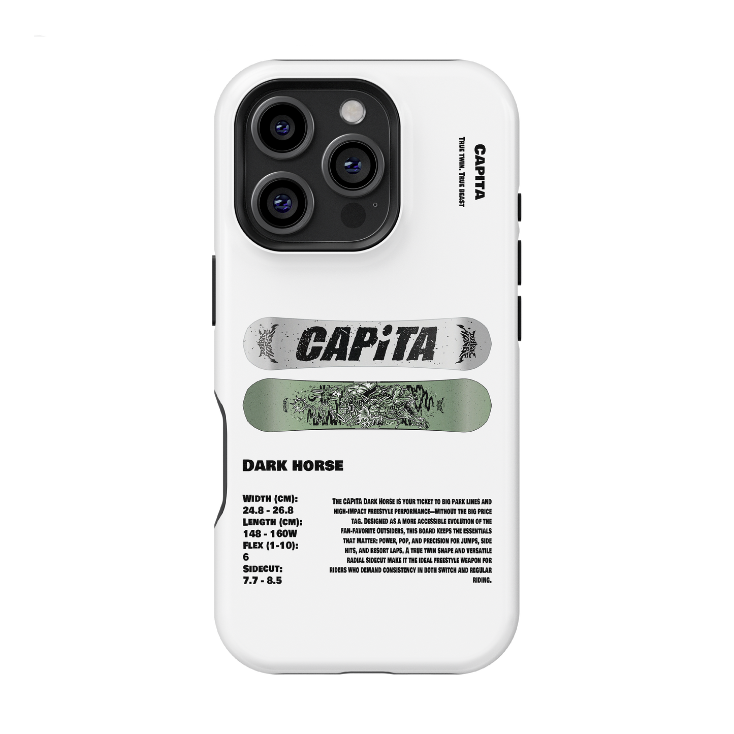 Capita Dark Horse Snowboard Phone Case