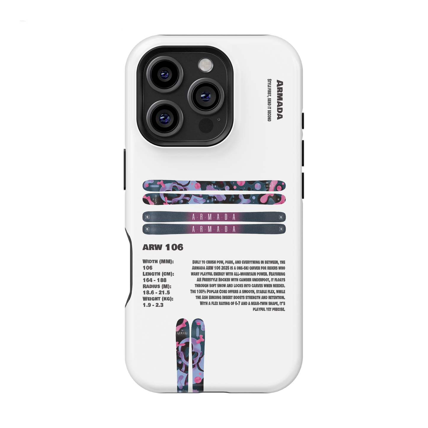 Armada ARW 106 2025 Ski Phone Case