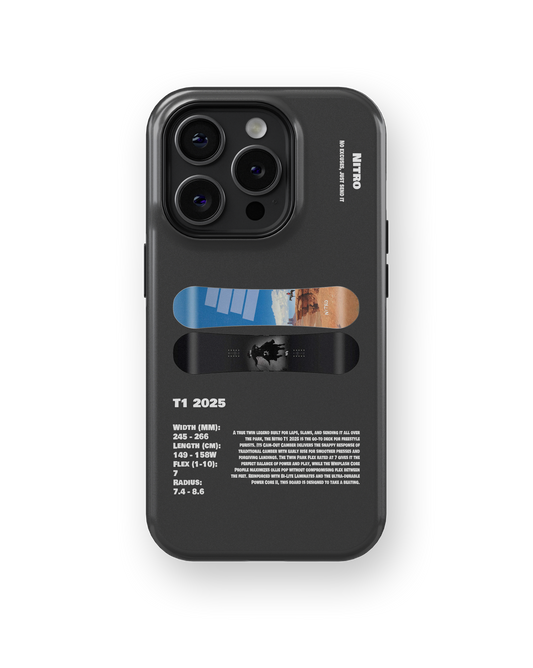 Nitro T1 2025 Snowboard Phone Case