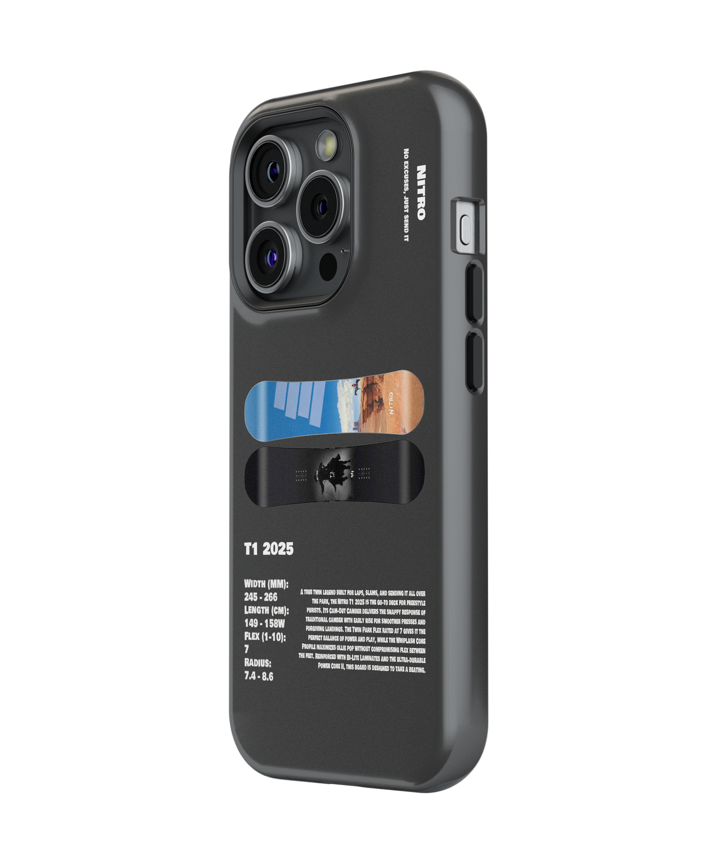Nitro T1 2025 Snowboard Phone Case