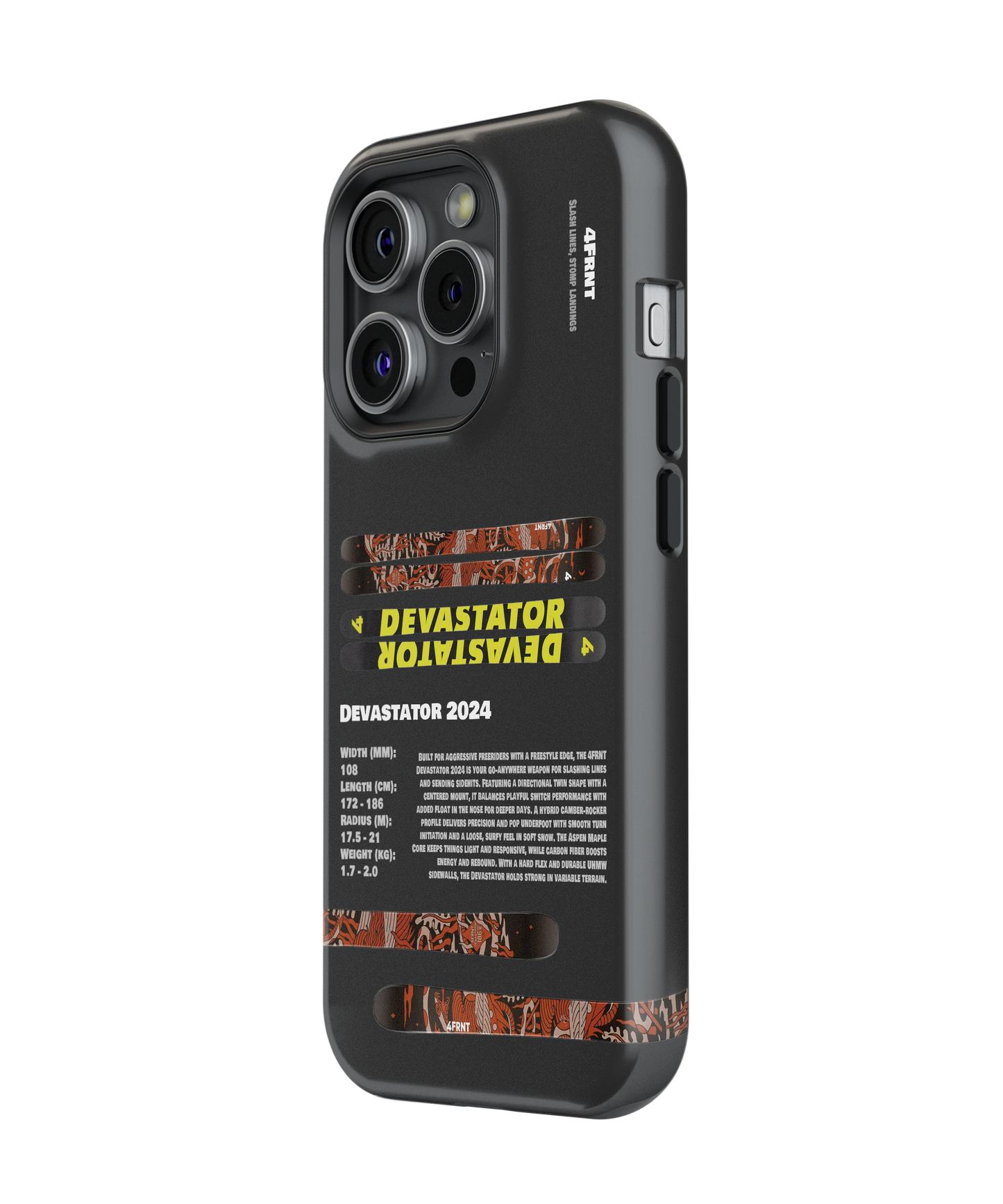 4Frnt Devastator 2024 Ski Phone Case