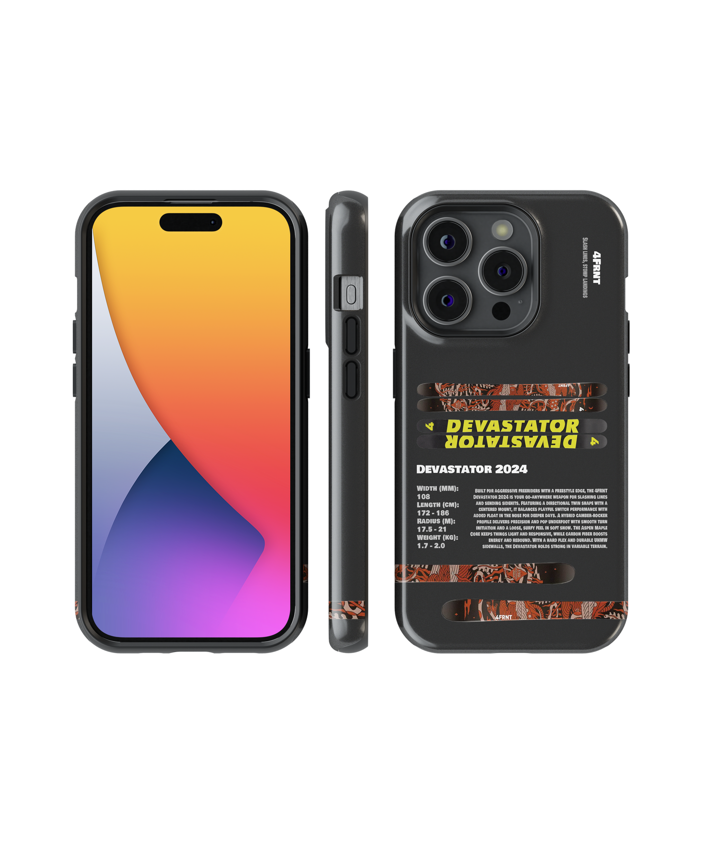 4Frnt Devastator 2024 Ski Phone Case
