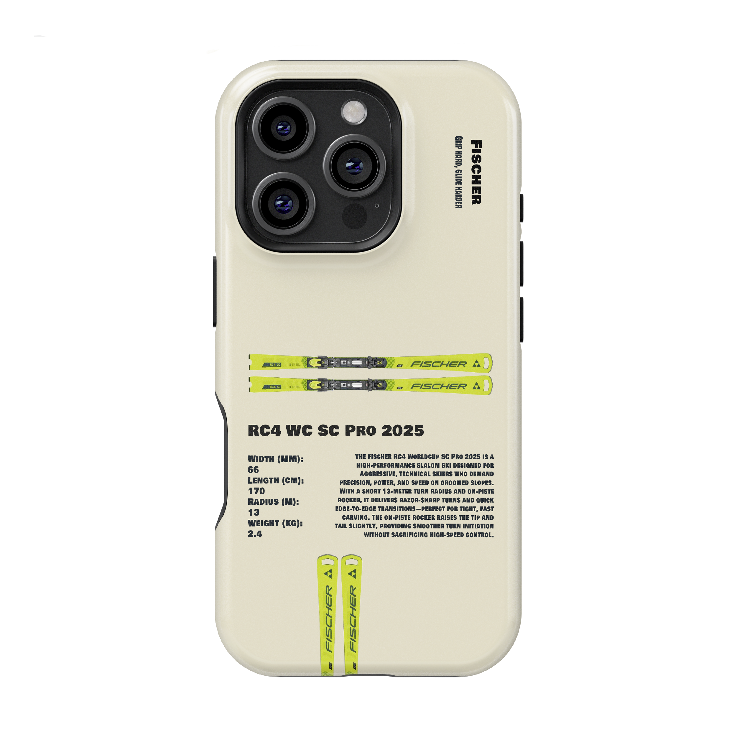 Fischer RC4 WC SC Pro 2025 Ski Phone Case