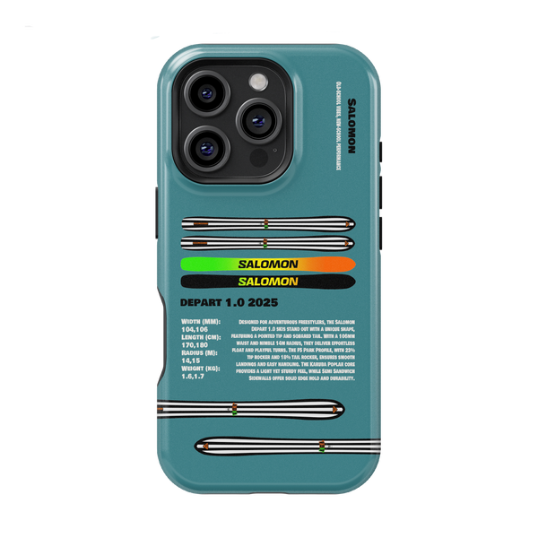 salomon depart 1.0 skis 2025 Salomon Depart 2025 Ski Phone Case – Skiingcreed