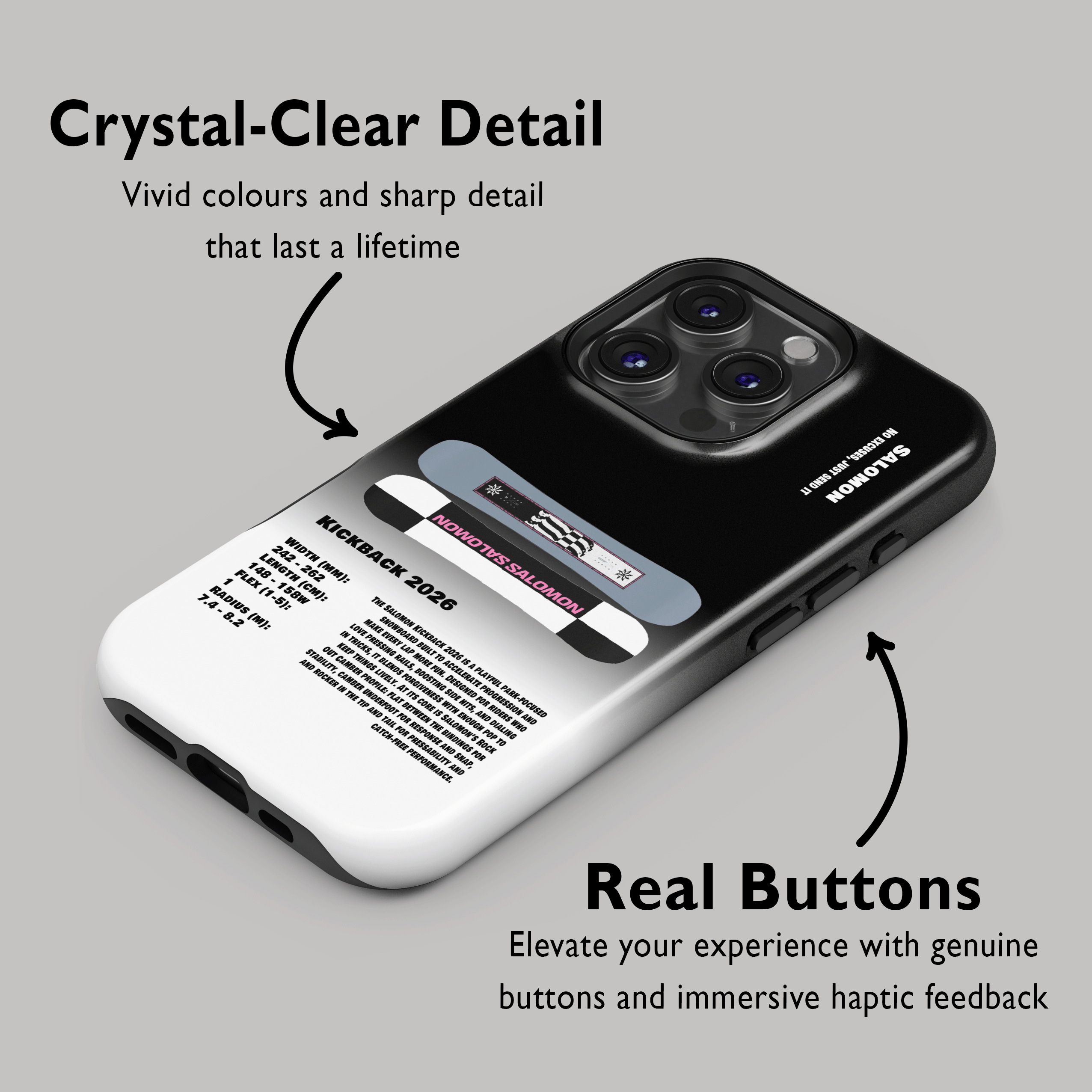 Salomon Kickback 2026 Snowboard Phone Case