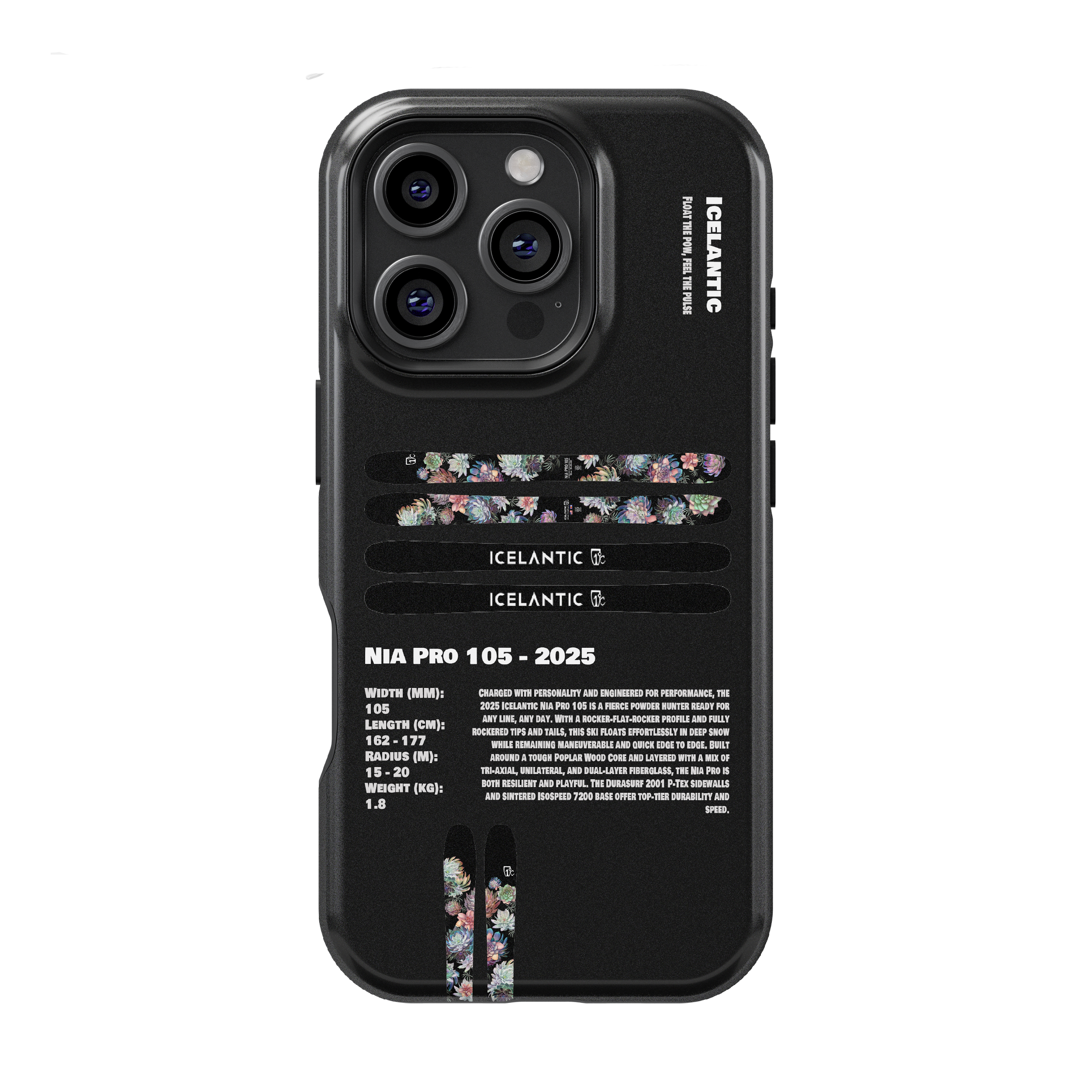 Icelantic Nia Pro 105 2025 Ski Phone Case