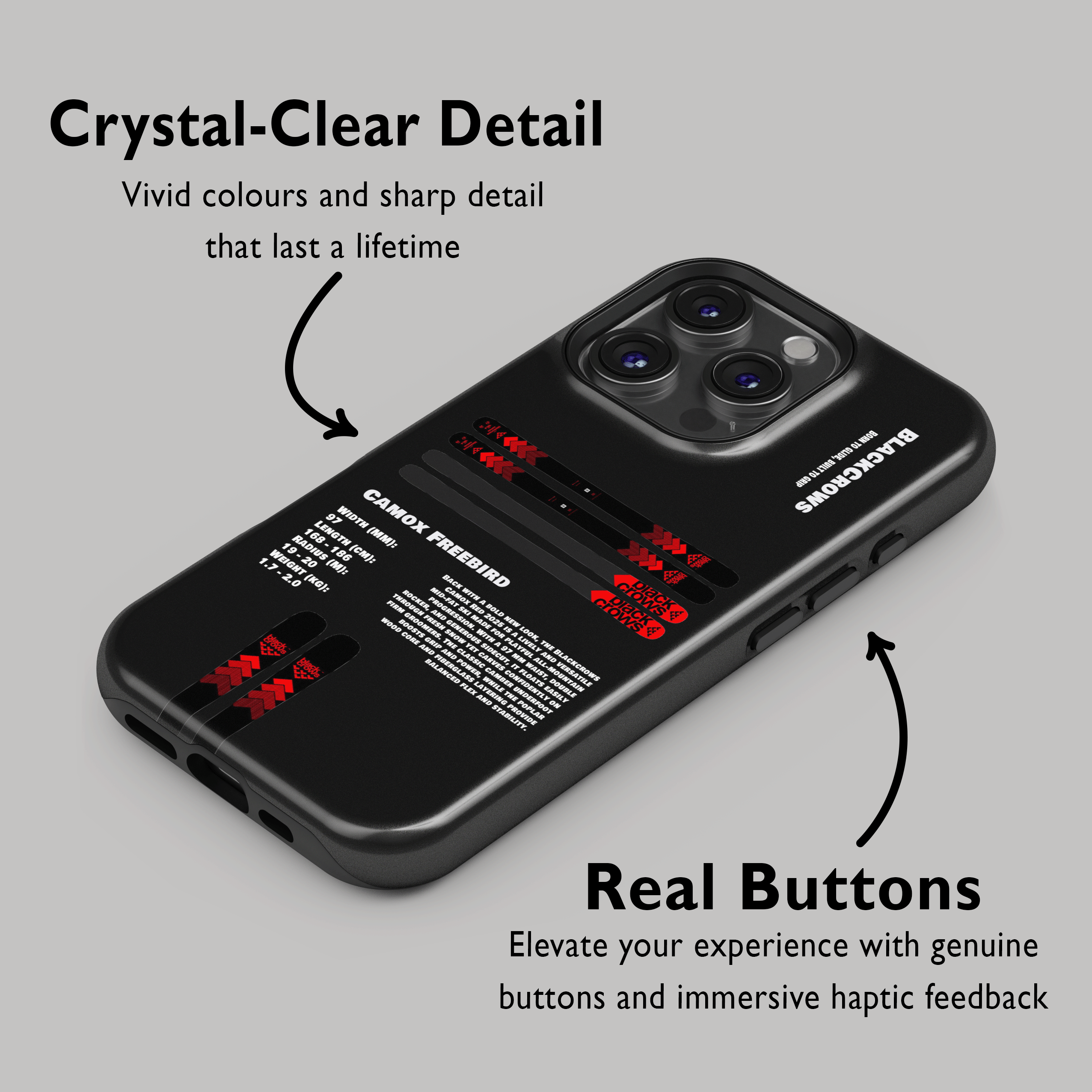 Étui de téléphone BlackCrows Camox Rouge 2025 pour le ski