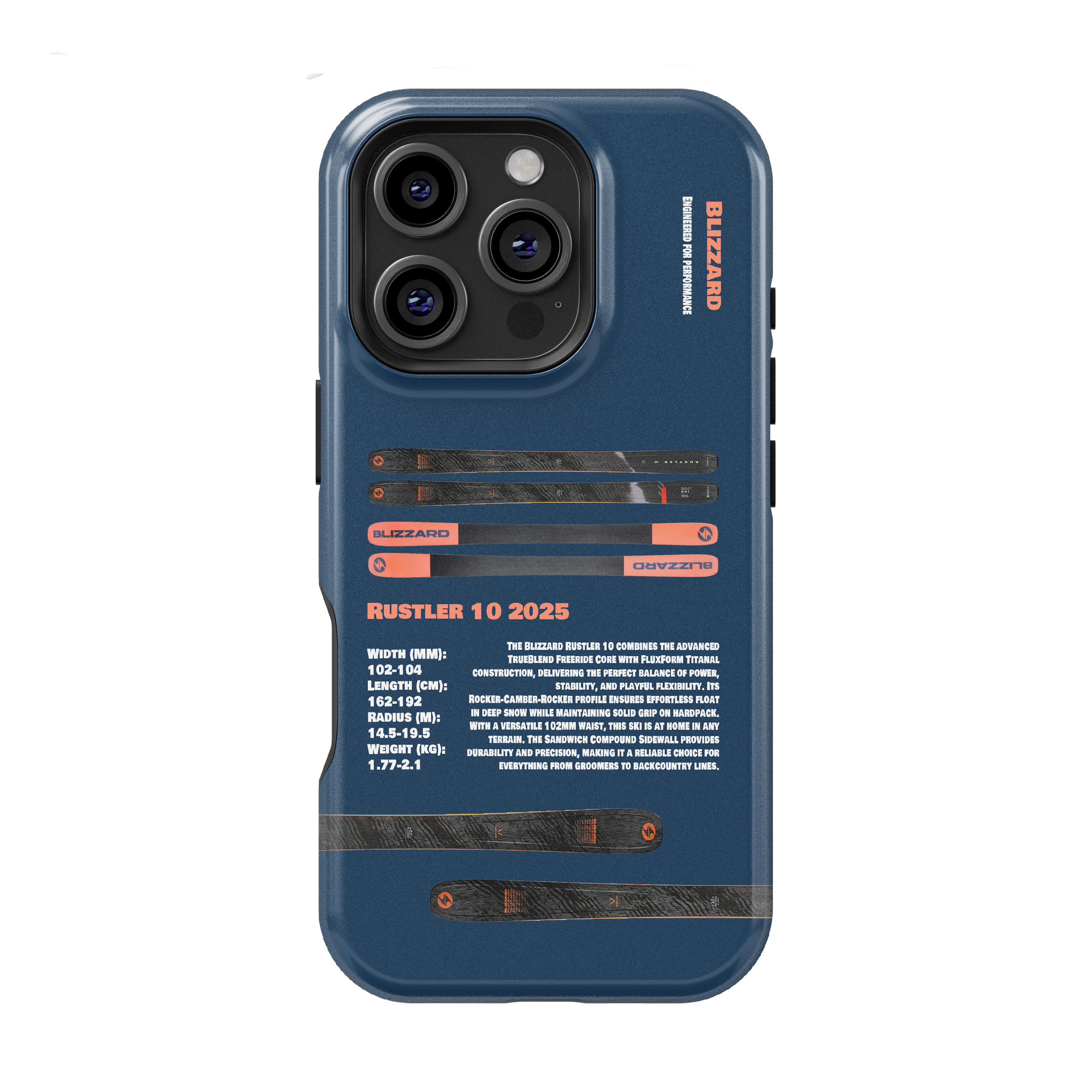 Blizzard Rustler 10 2025 Ski Phone Case