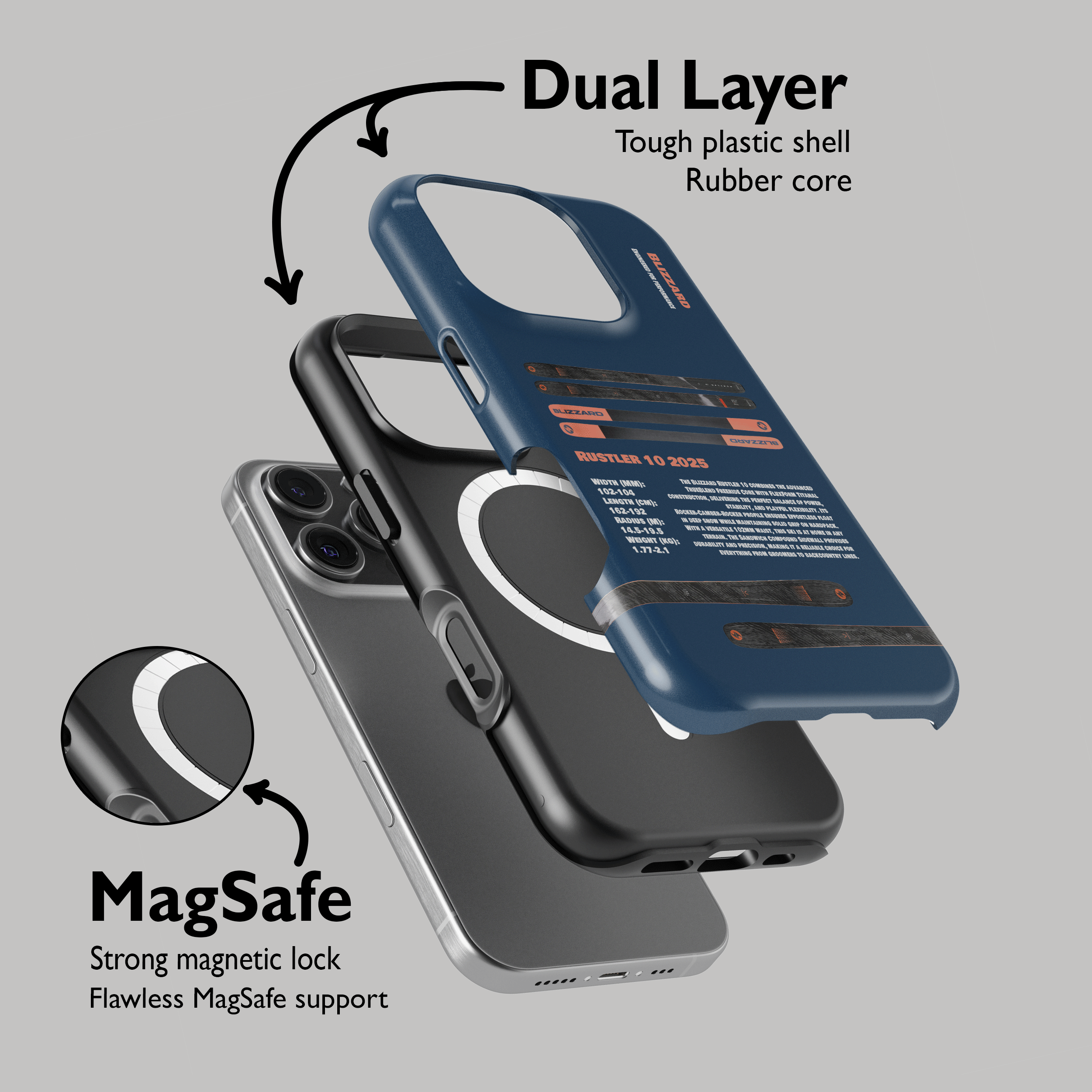 Blizzard Rustler 10 2025 Ski Phone Case