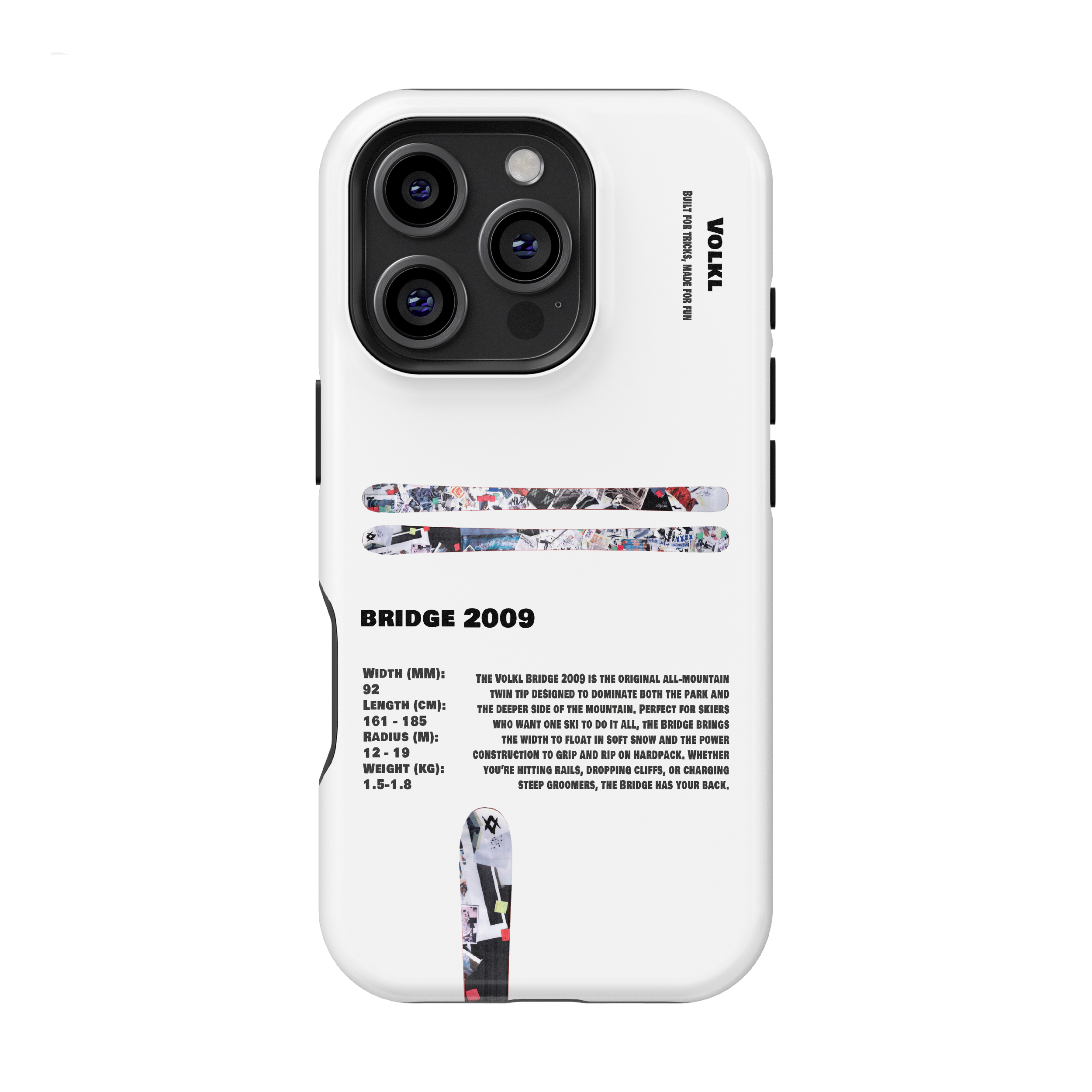 Volkl Bridge 2009 Ski Phone Case