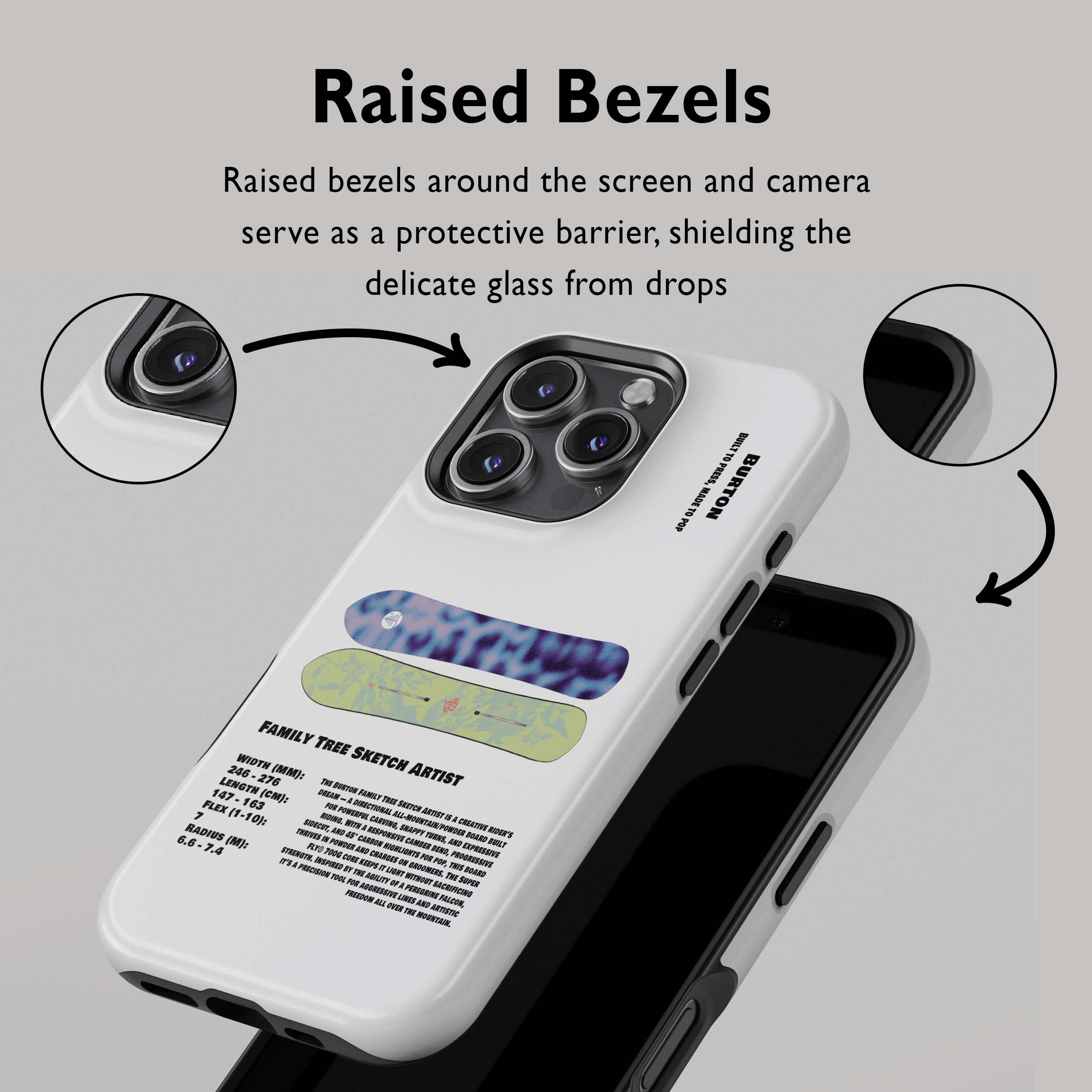 Étui de téléphone pour snowboard Burton Process Camber 2026