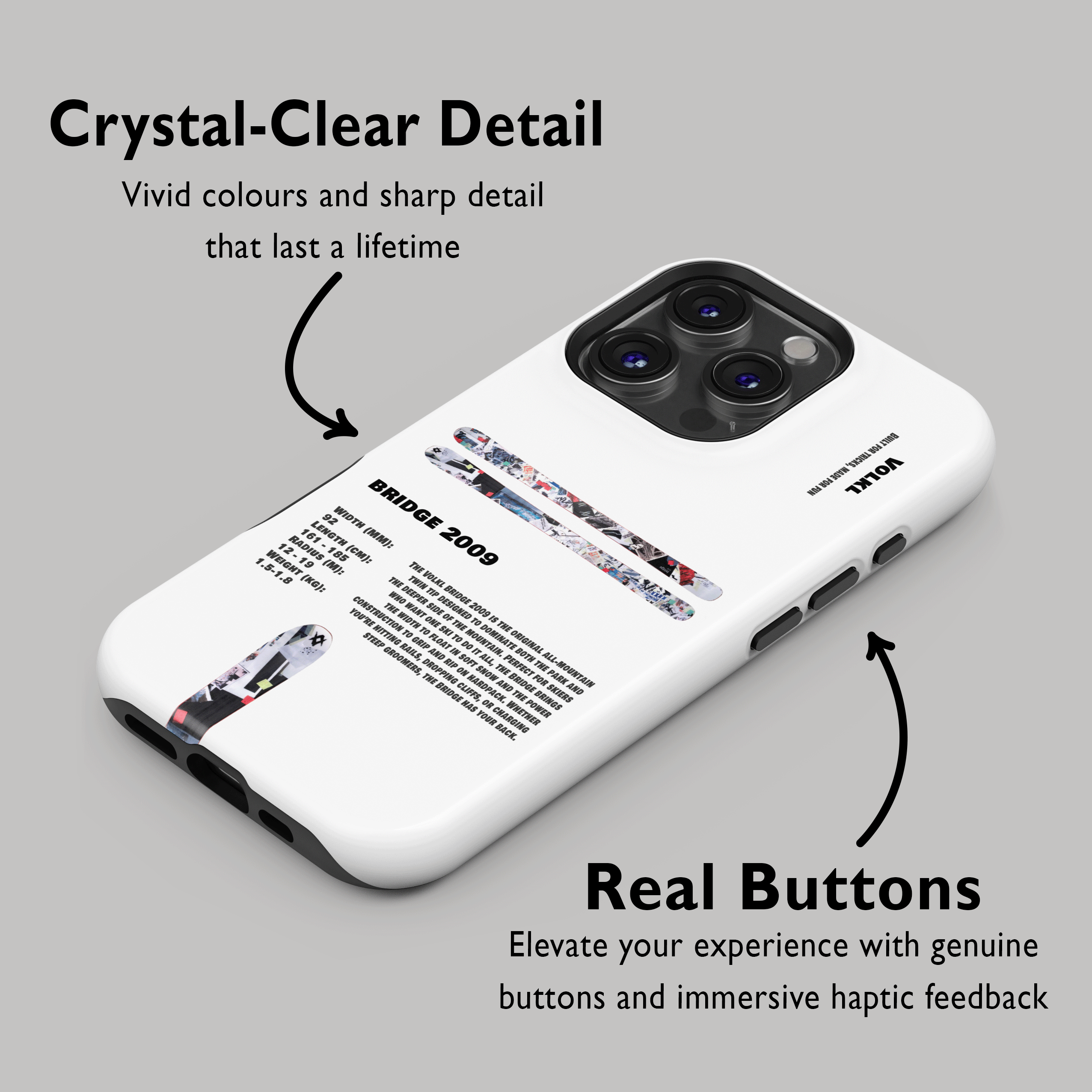 Volkl Bridge 2009 Ski Phone Case