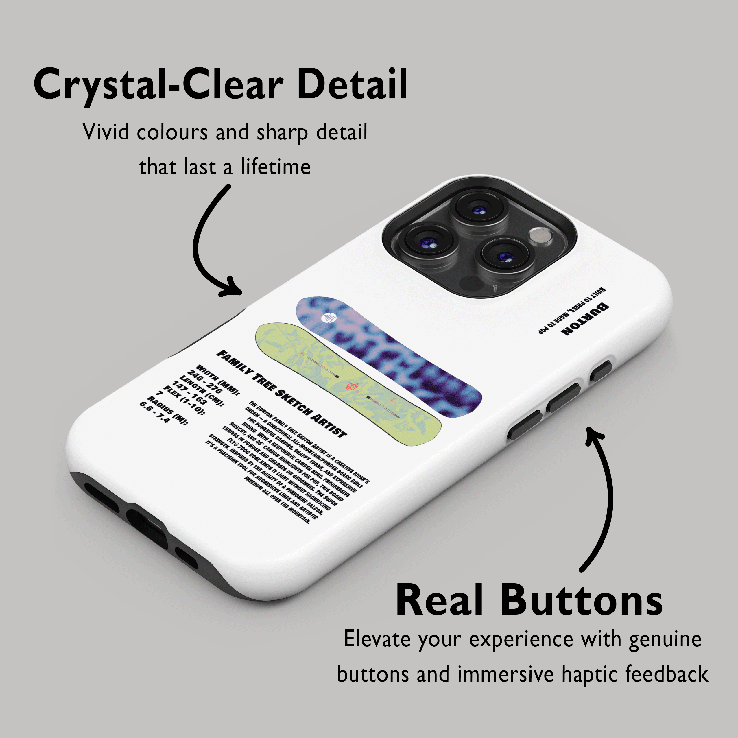 Étui de téléphone pour snowboard Burton Process Camber 2026