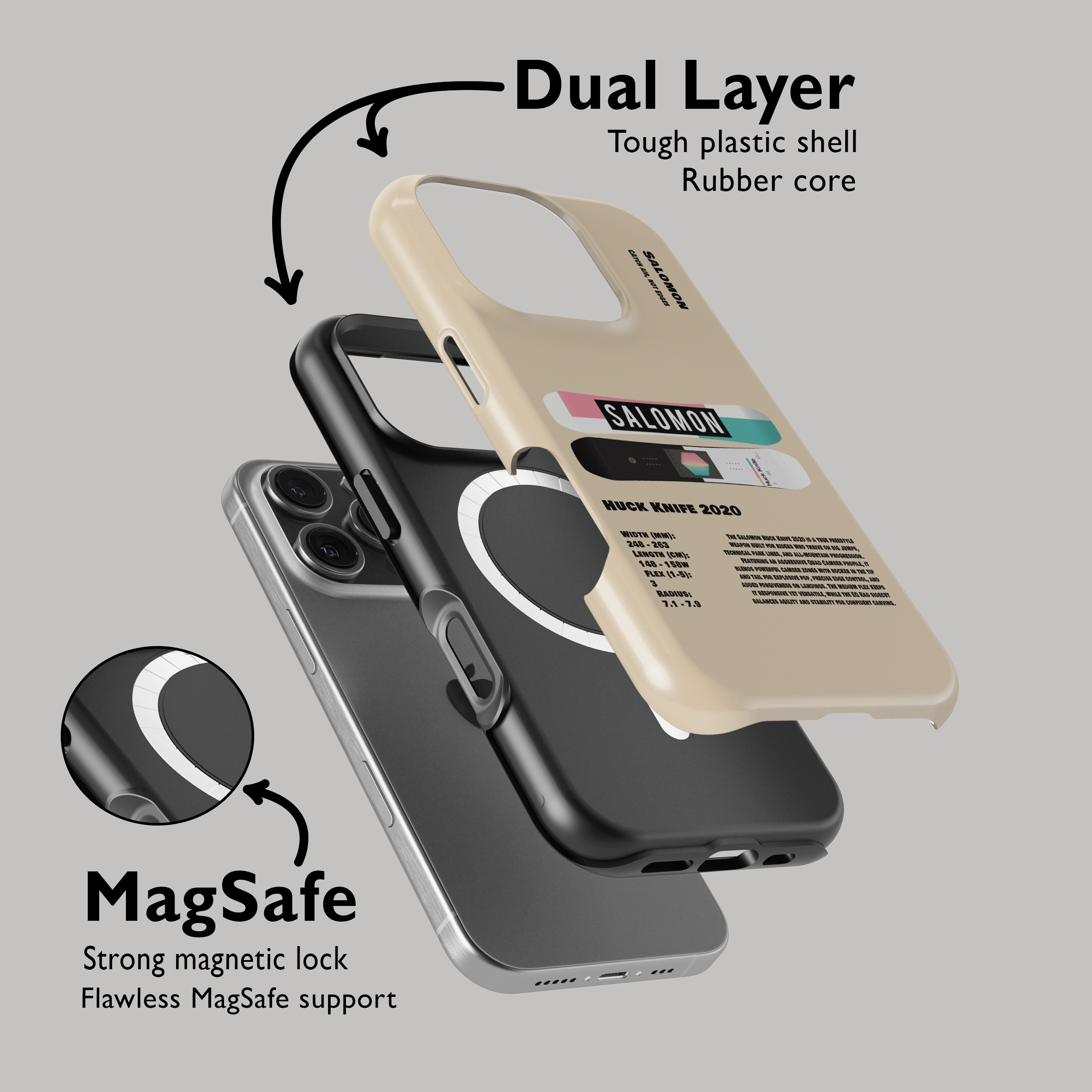 Salomon Huck Knife 2020 Snowboard Phone Case